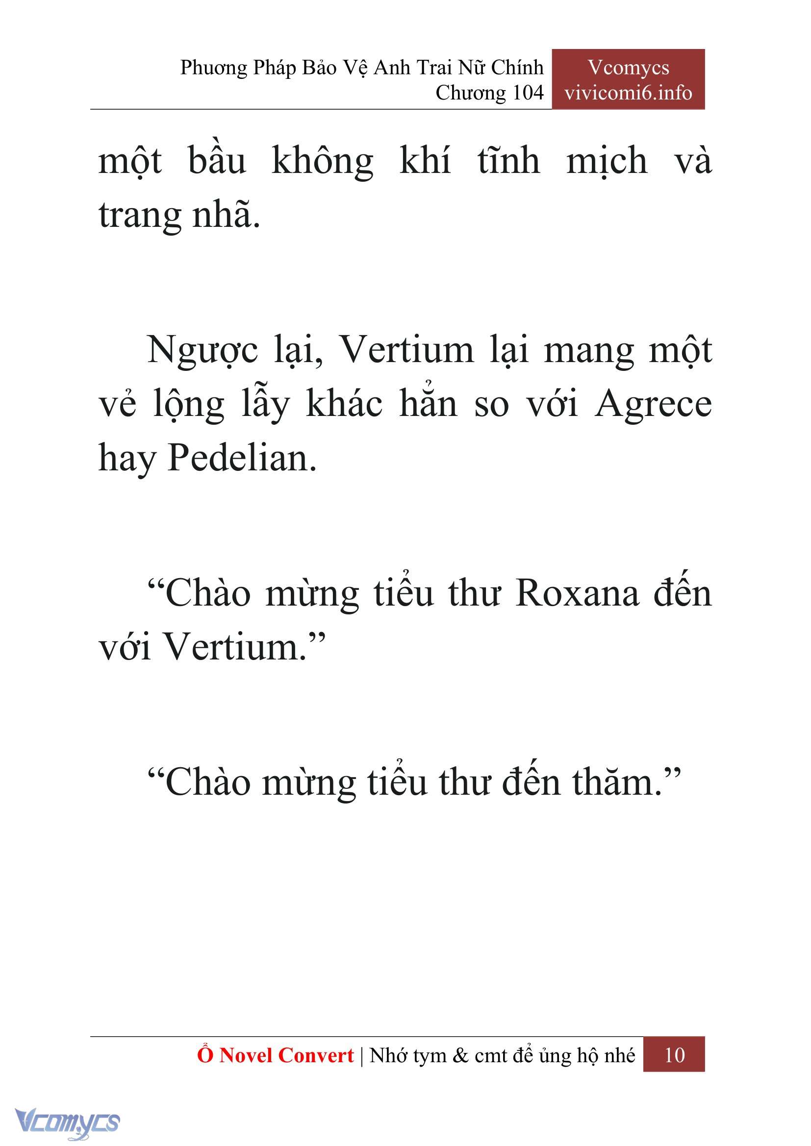 [Novel] Phương Pháp Bảo Vệ Anh Trai Nữ Chính Chap 104 - Trang 2