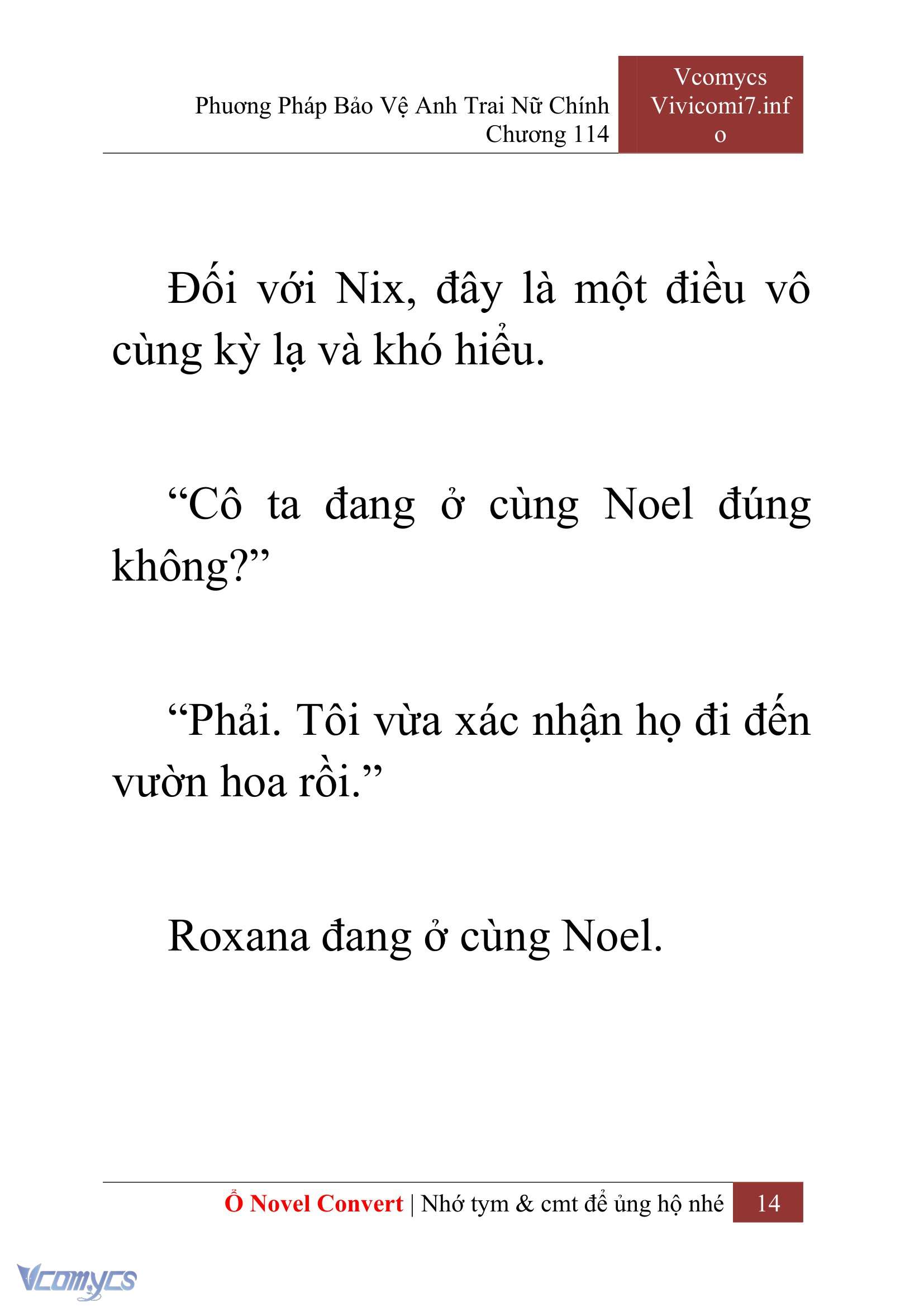 [Novel] Phương Pháp Bảo Vệ Anh Trai Nữ Chính Chap 114 - Trang 2