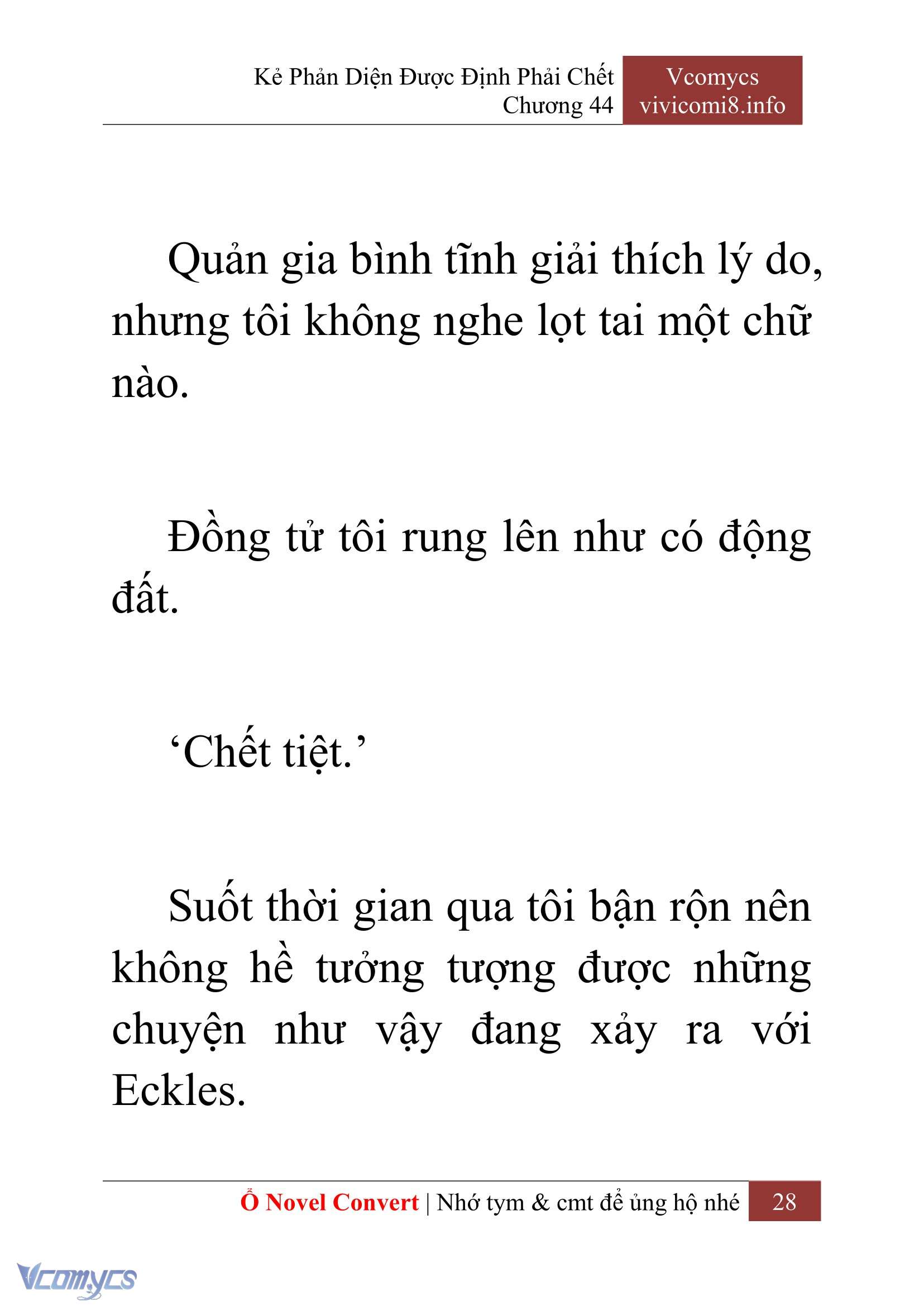 [Novel] Kẻ Phản Diện Được Định Phải Chết Chap 44 - Next Chap 45