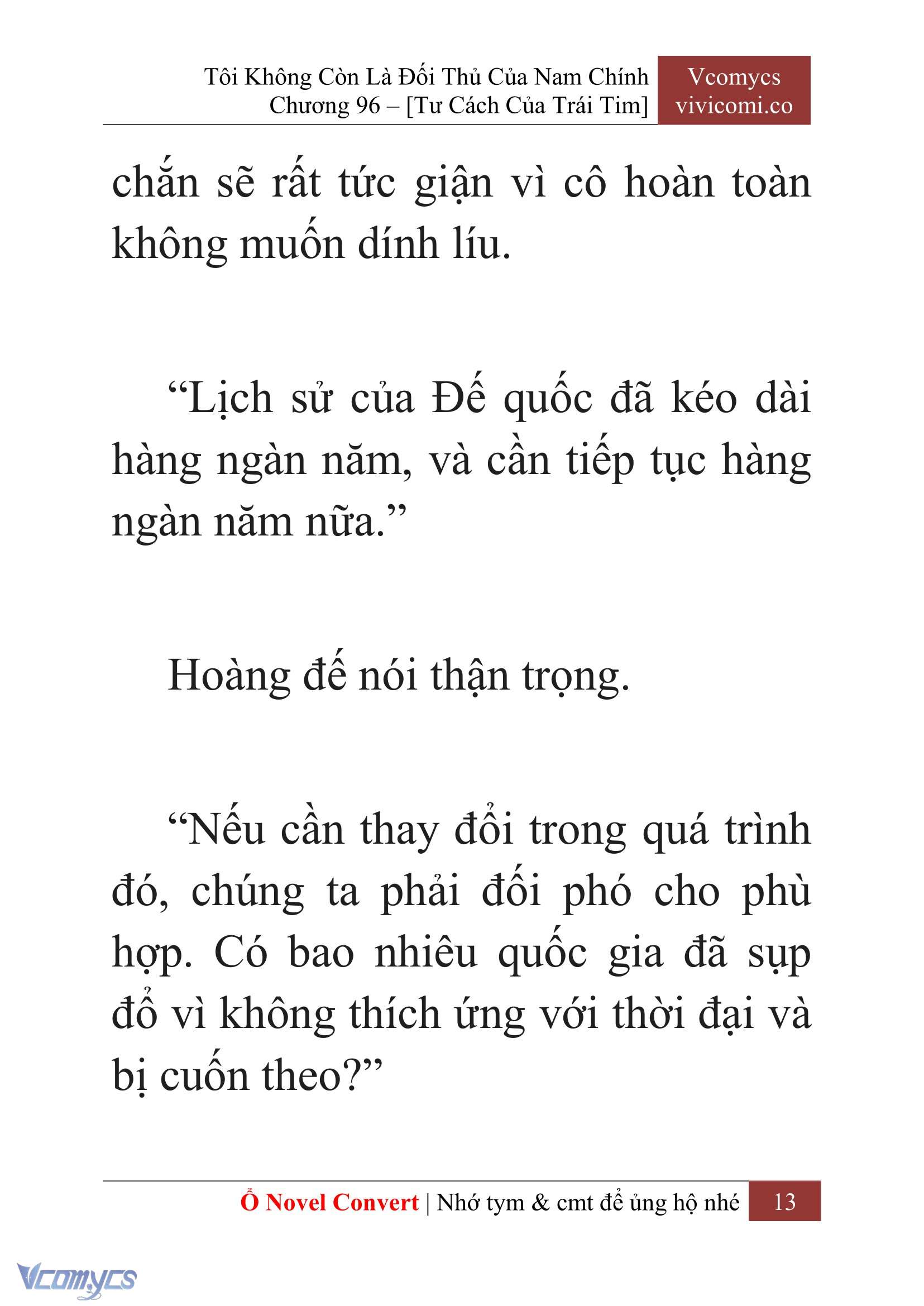 [Novel] Tôi Không Còn Là Đối Thủ Của Nam Chính Chap 96 - Trang 2