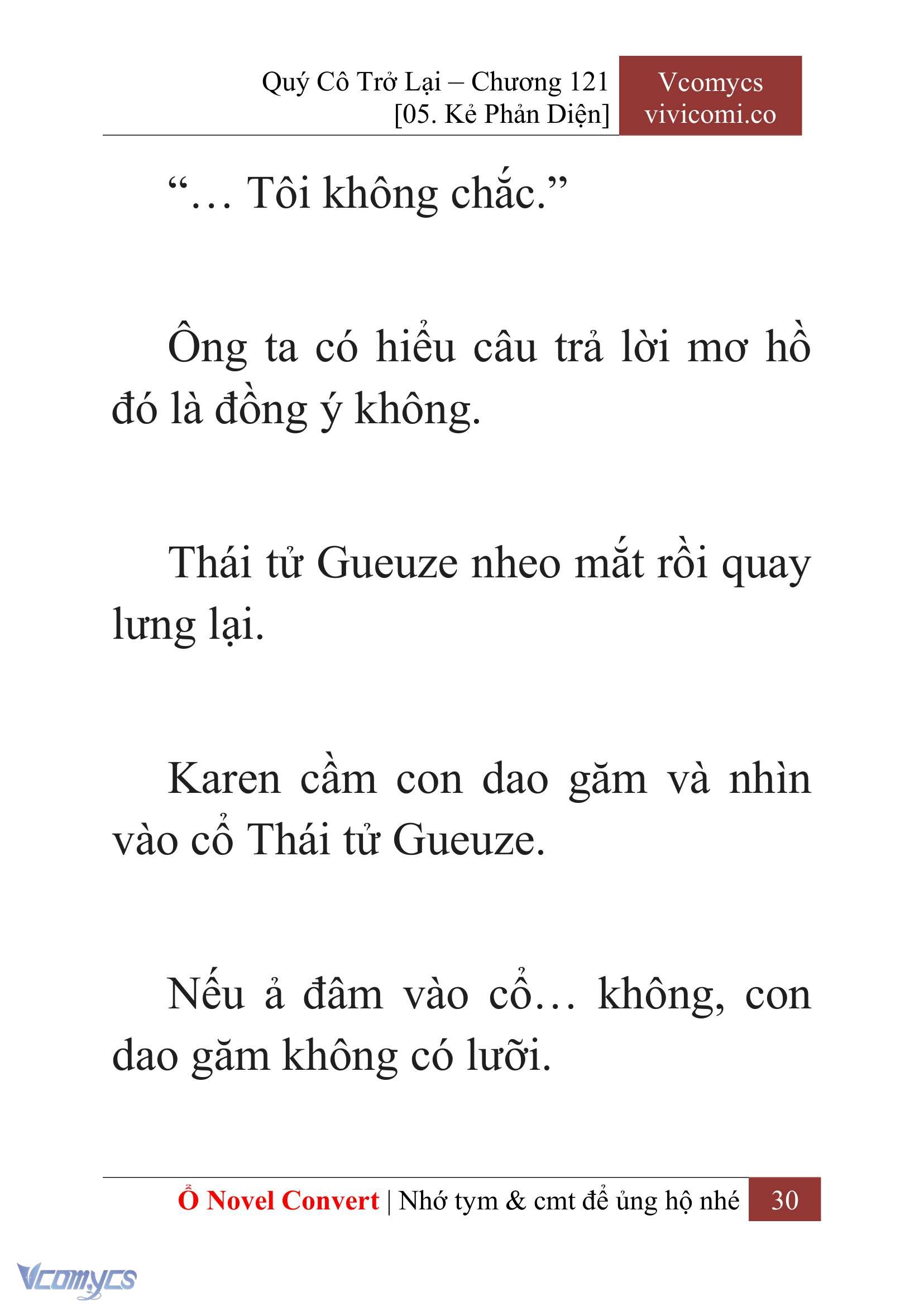 [Novel] Quý Cô Trở Lại Chap 121 - Trang 2