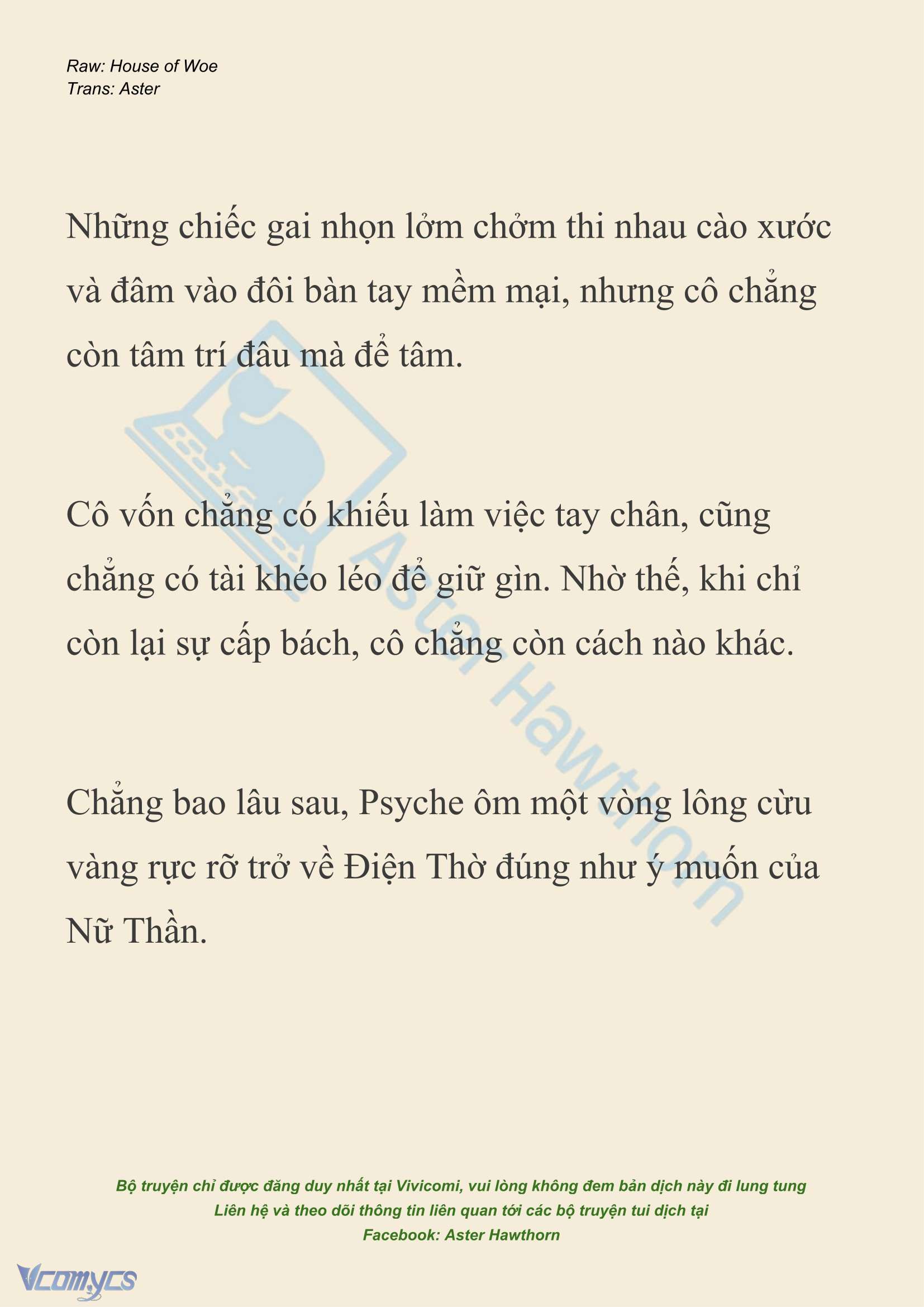 [NOVEL] Dành Cho Các Nữ Thần: Dành cho Psyche Chap 43 - Trang 2