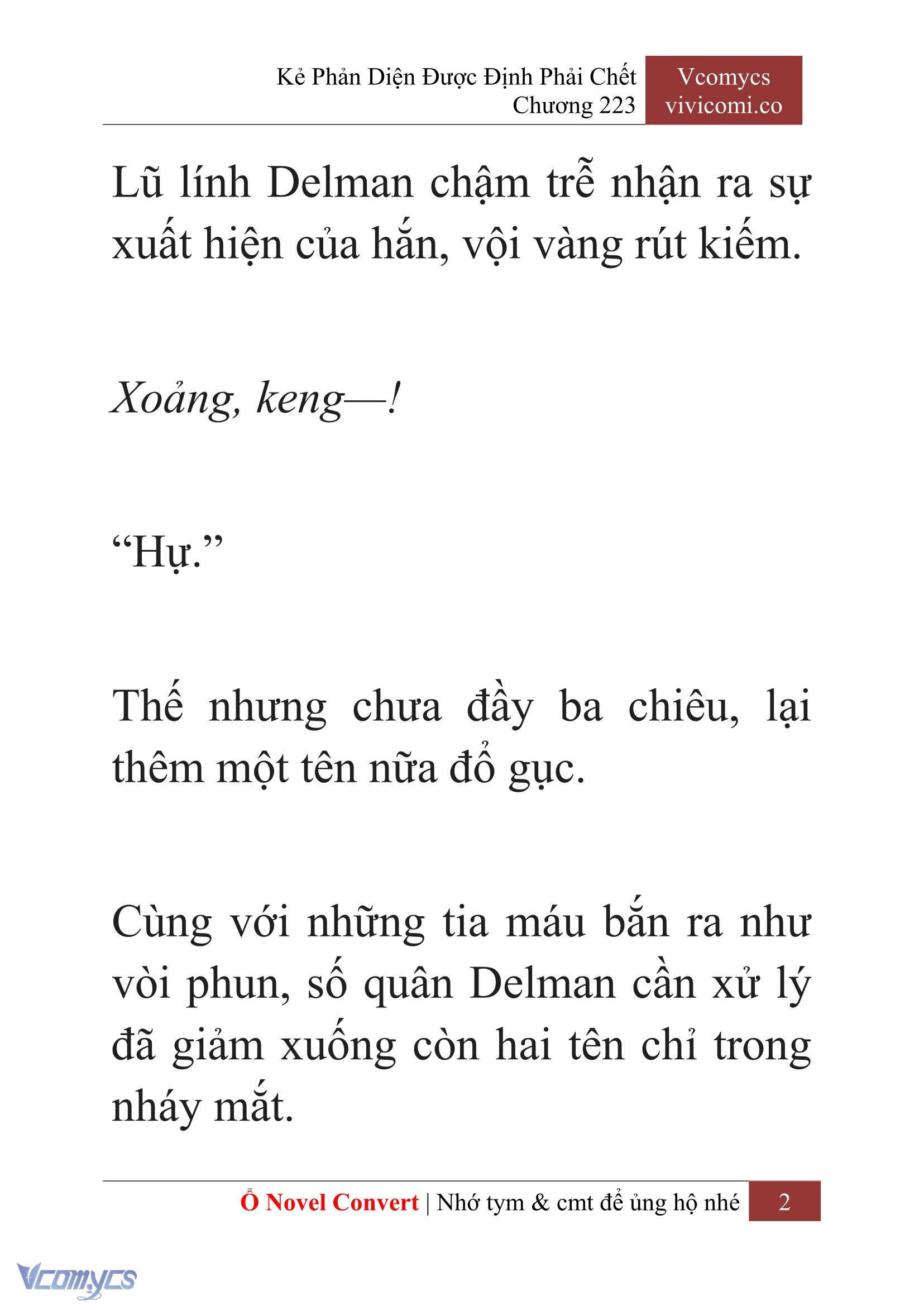 [Novel] Kẻ Phản Diện Được Định Phải Chết Chap 223 - Trang 2