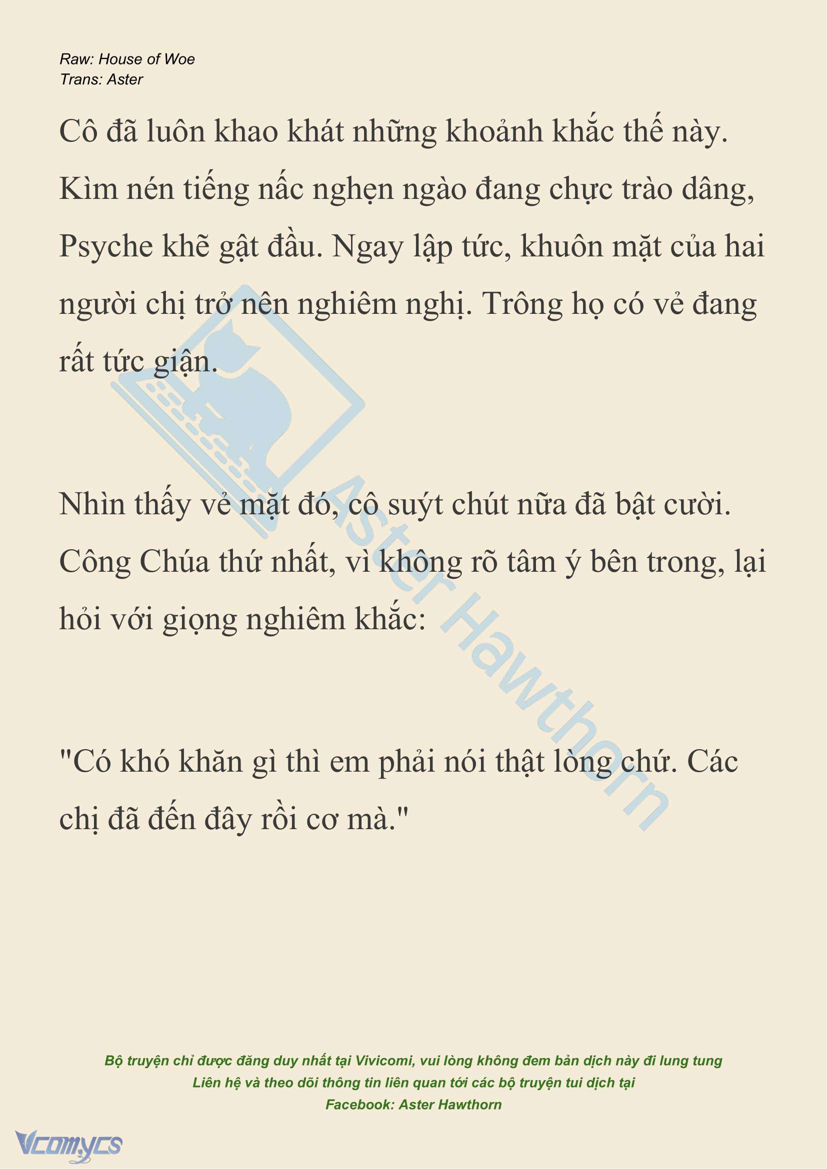 [NOVEL] Dành Cho Các Nữ Thần: Dành cho Psyche Chap 31 - Trang 2