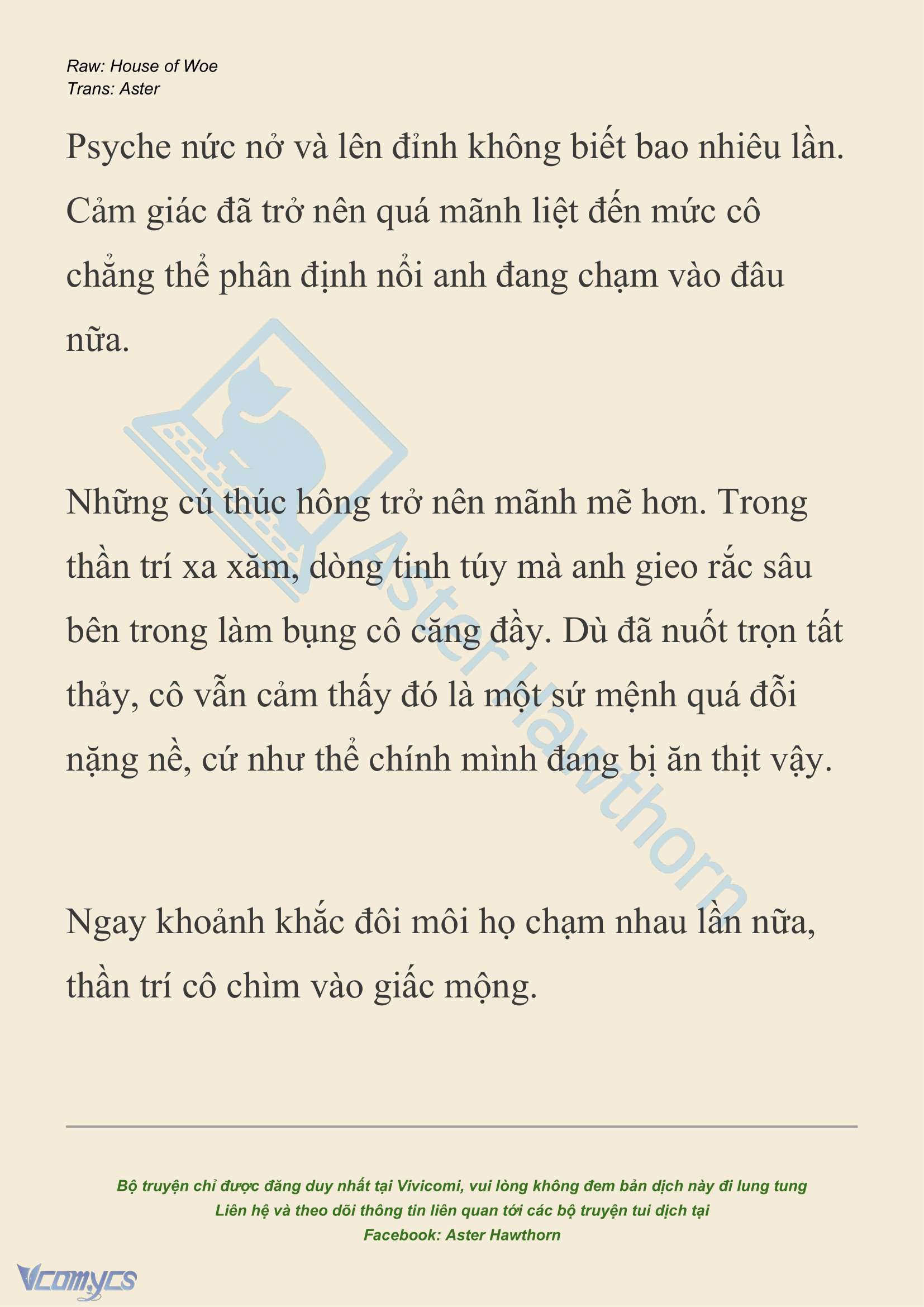 [NOVEL] Dành Cho Các Nữ Thần: Dành cho Psyche Chap 23 - Trang 2