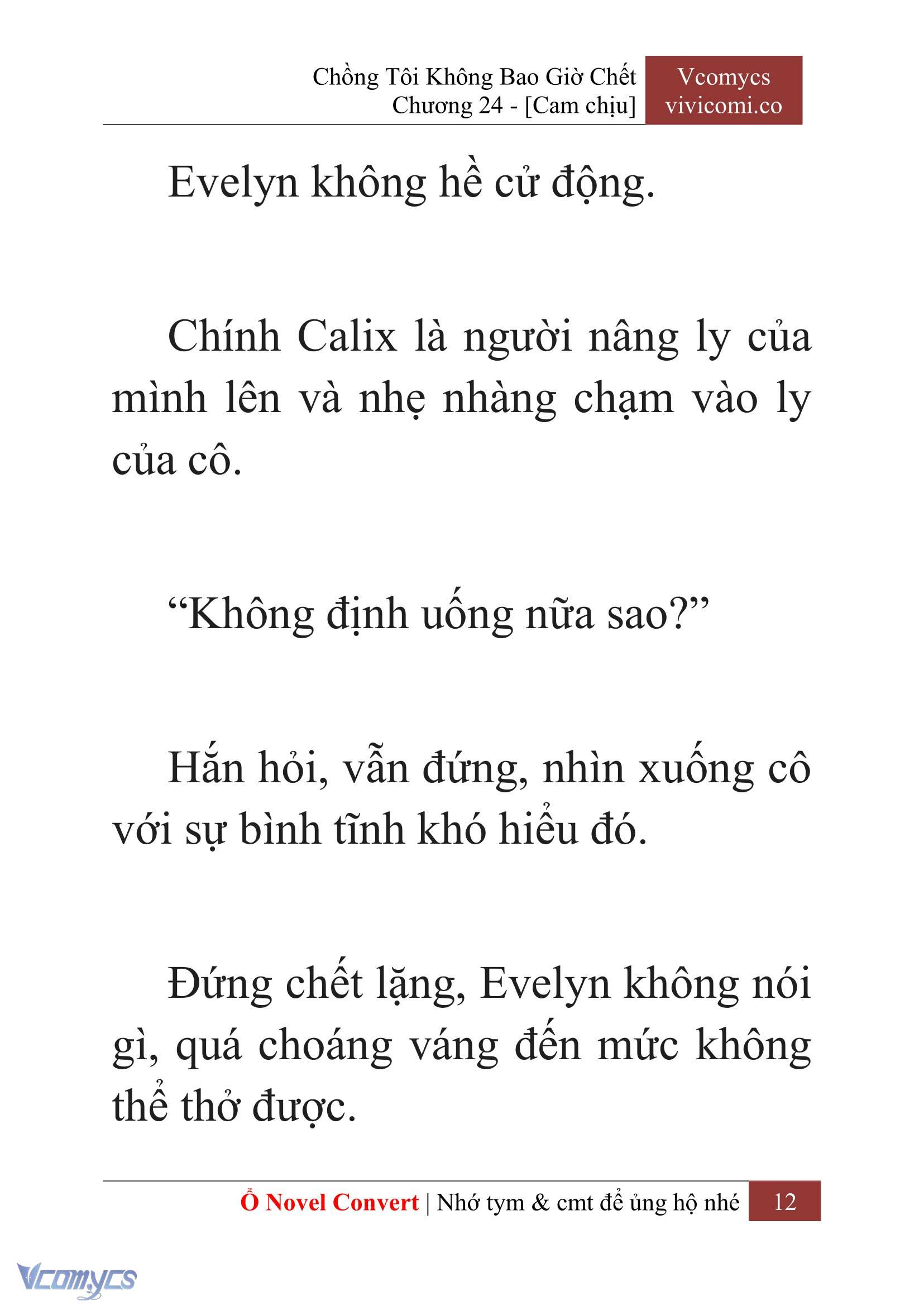 [Novel] Chồng Tôi Không Bao Giờ Chết Chap 24 - Trang 2