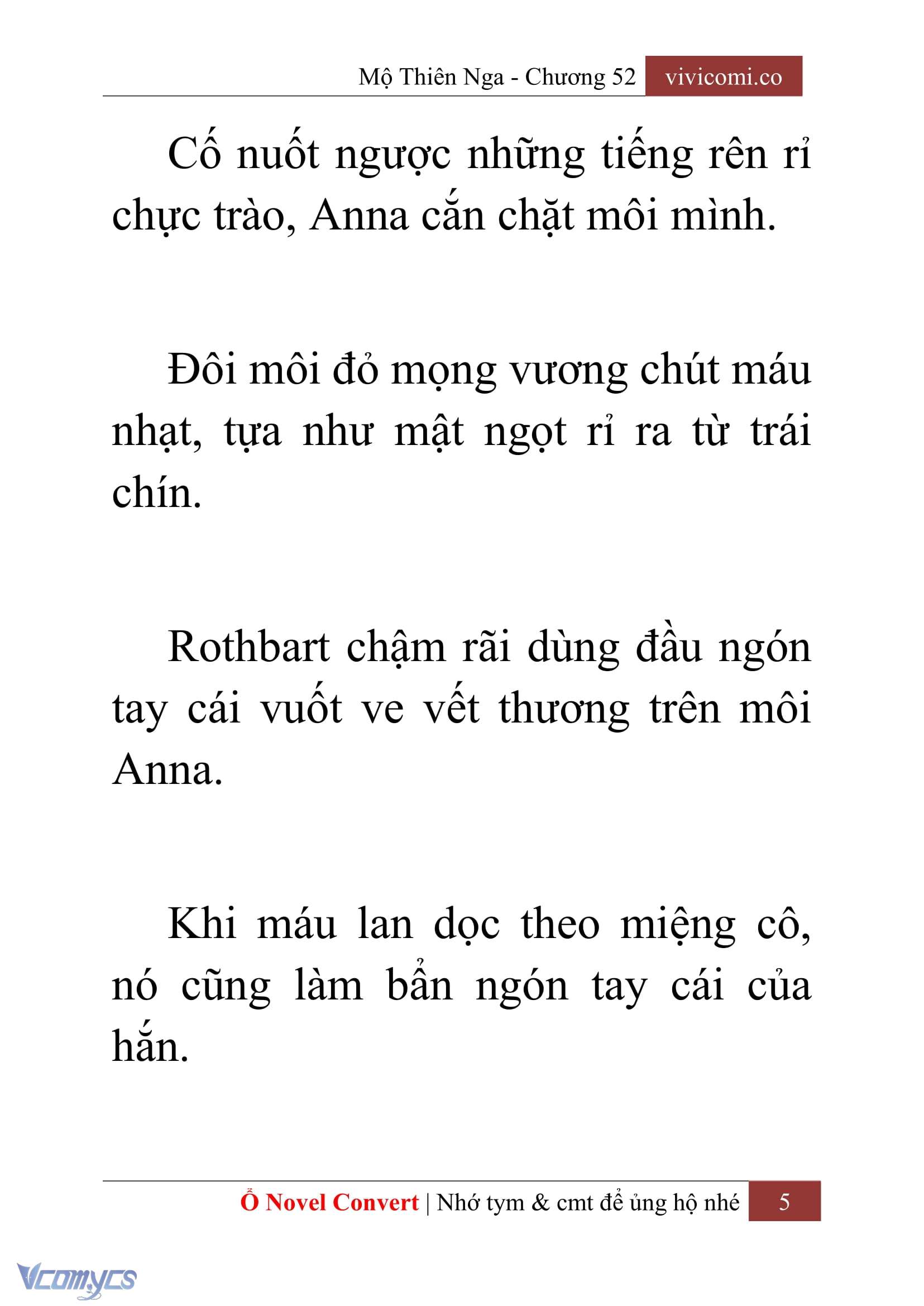 [Novel] Mộ Thiên Nga Chap 52 - Next Chap 53