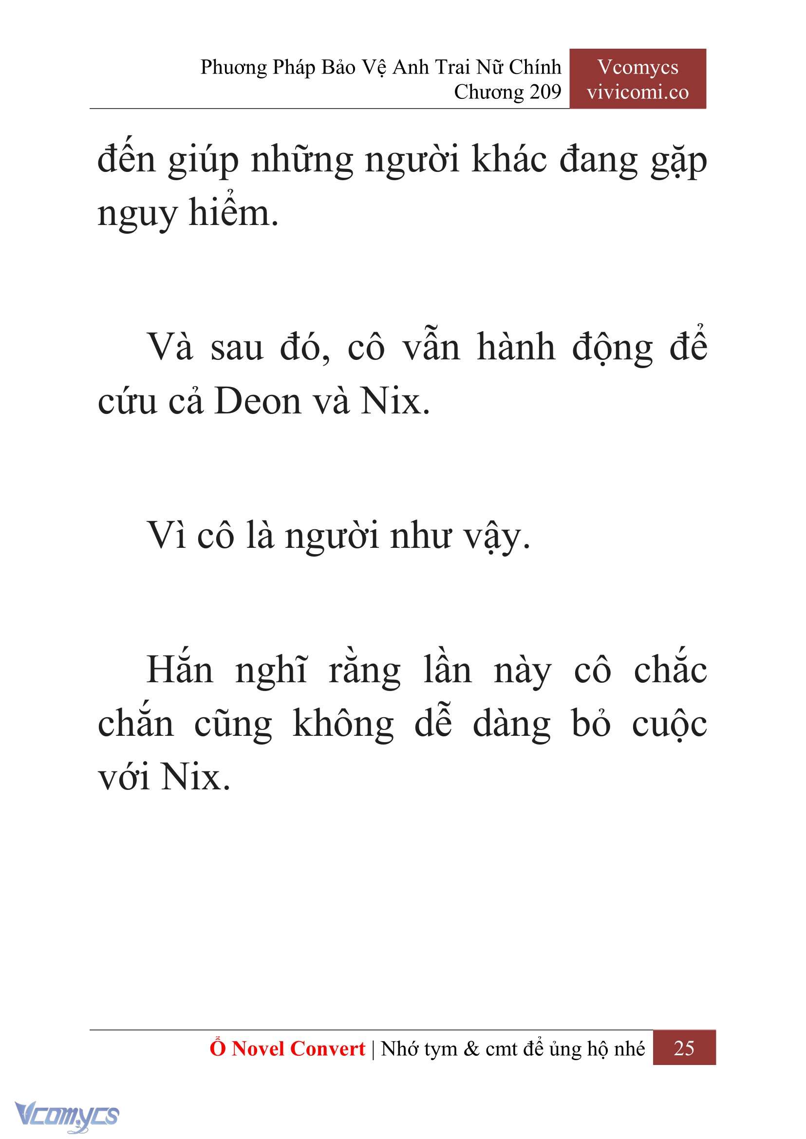 [Novel] Phương Pháp Bảo Vệ Anh Trai Nữ Chính Chap 209 - Trang 2
