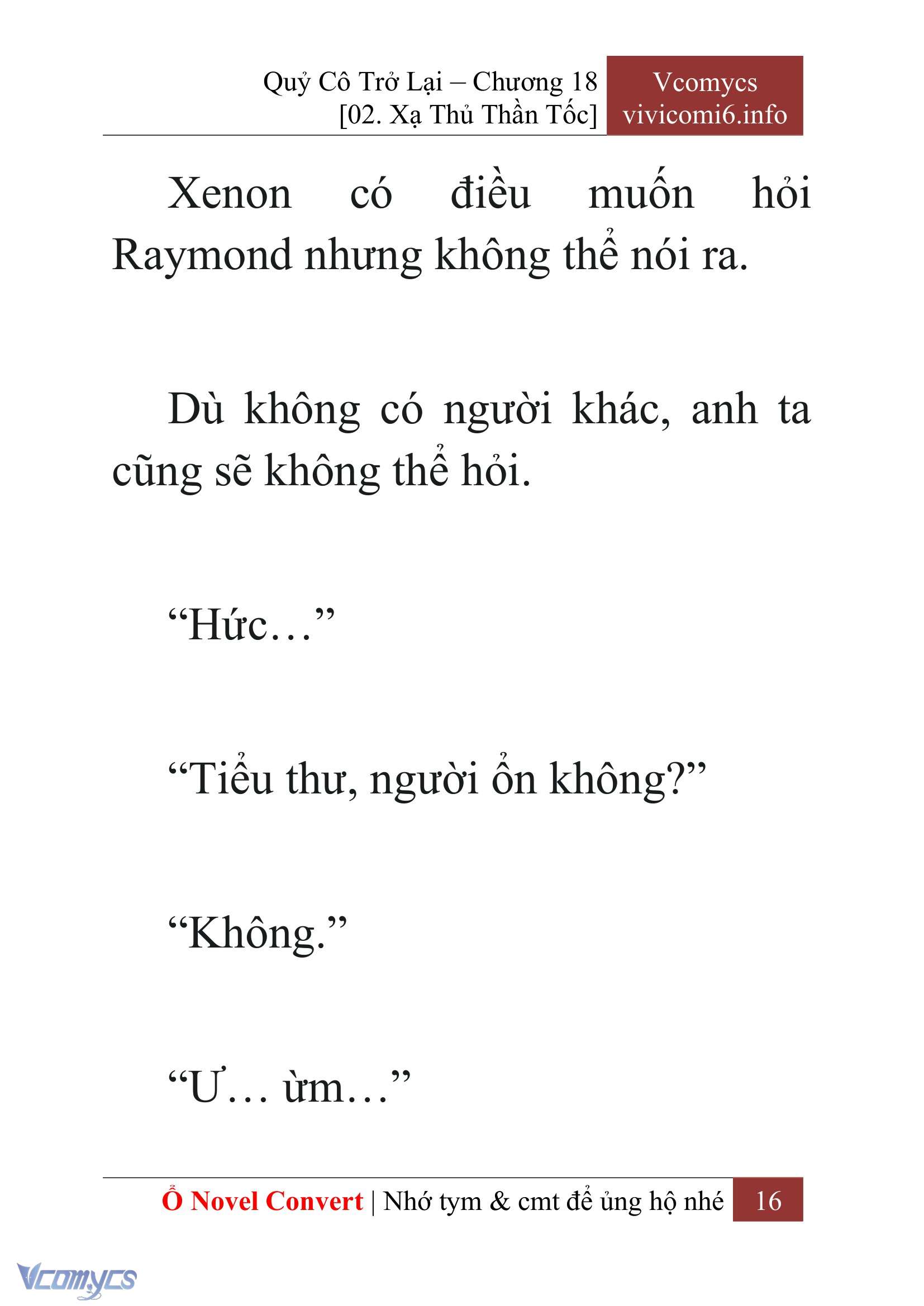 [Novel] Quý Cô Trở Lại Chap 18 - Trang 2