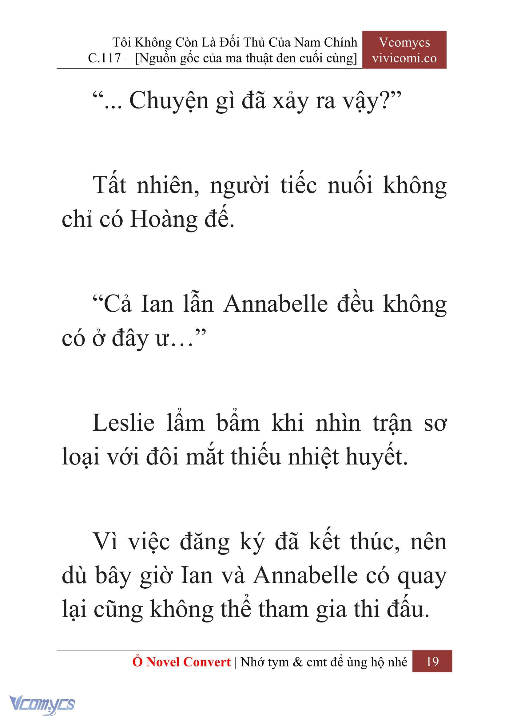 [Novel] Tôi Không Còn Là Đối Thủ Của Nam Chính Chap 117 - Trang 2