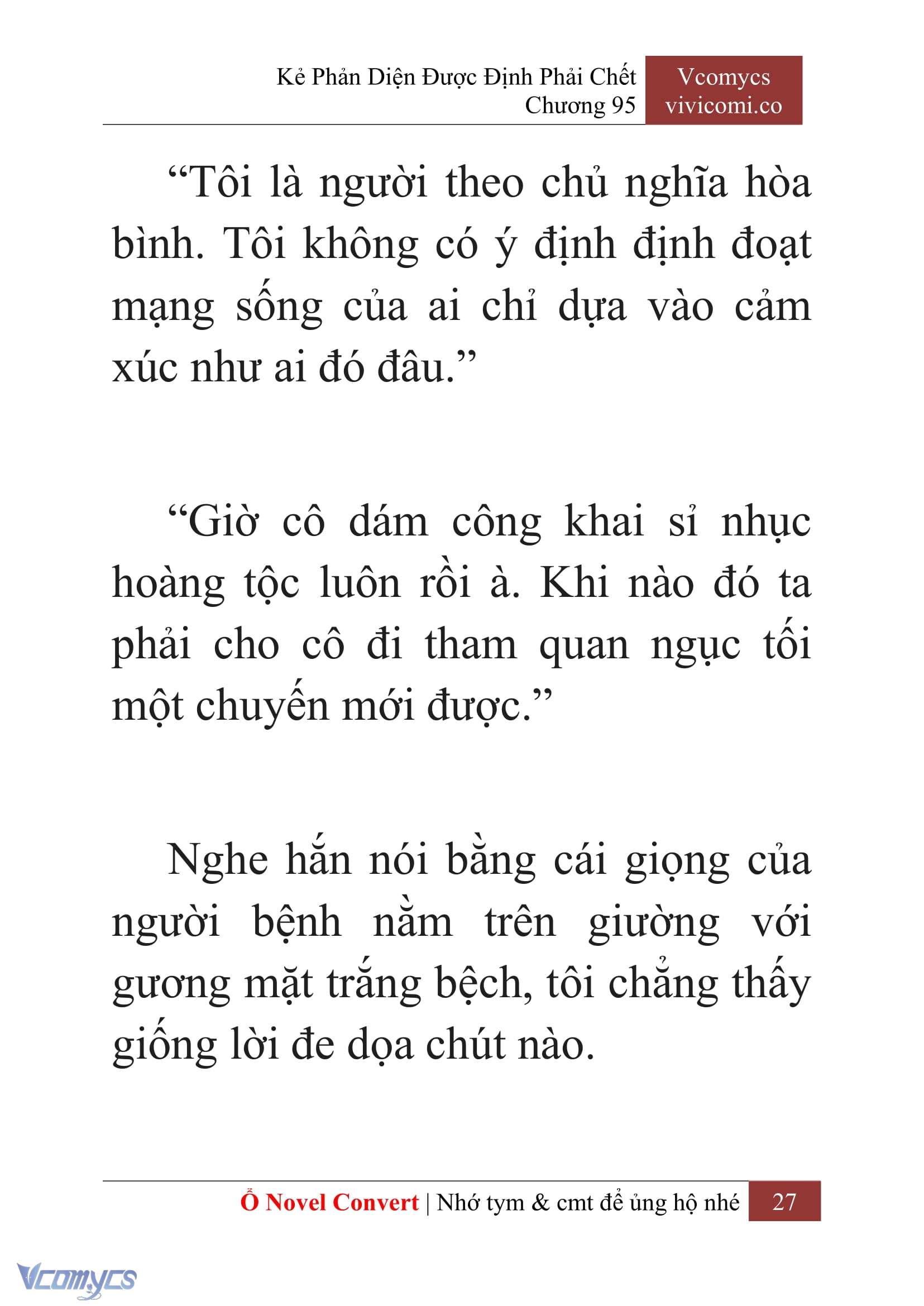 [Novel] Kẻ Phản Diện Được Định Phải Chết Chap 95 - Trang 2