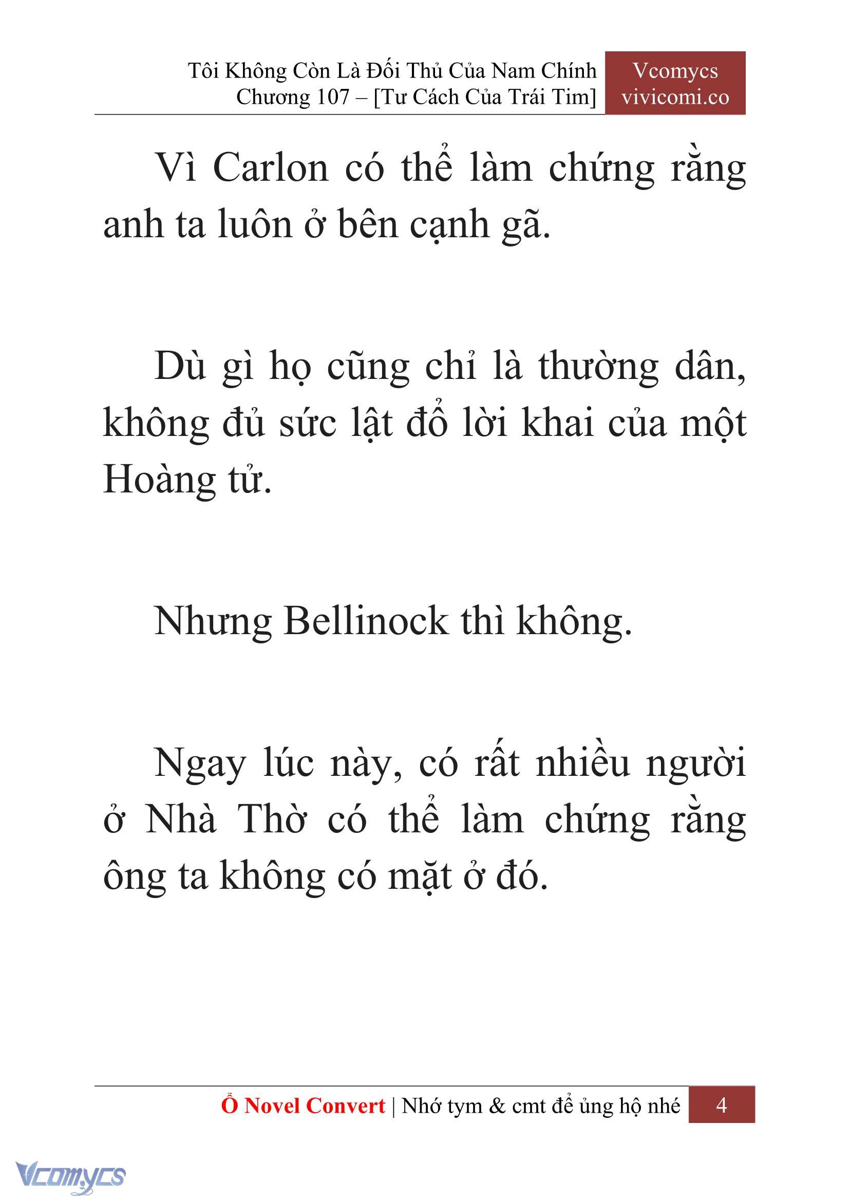 [Novel] Tôi Không Còn Là Đối Thủ Của Nam Chính Chap 107 - Trang 2
