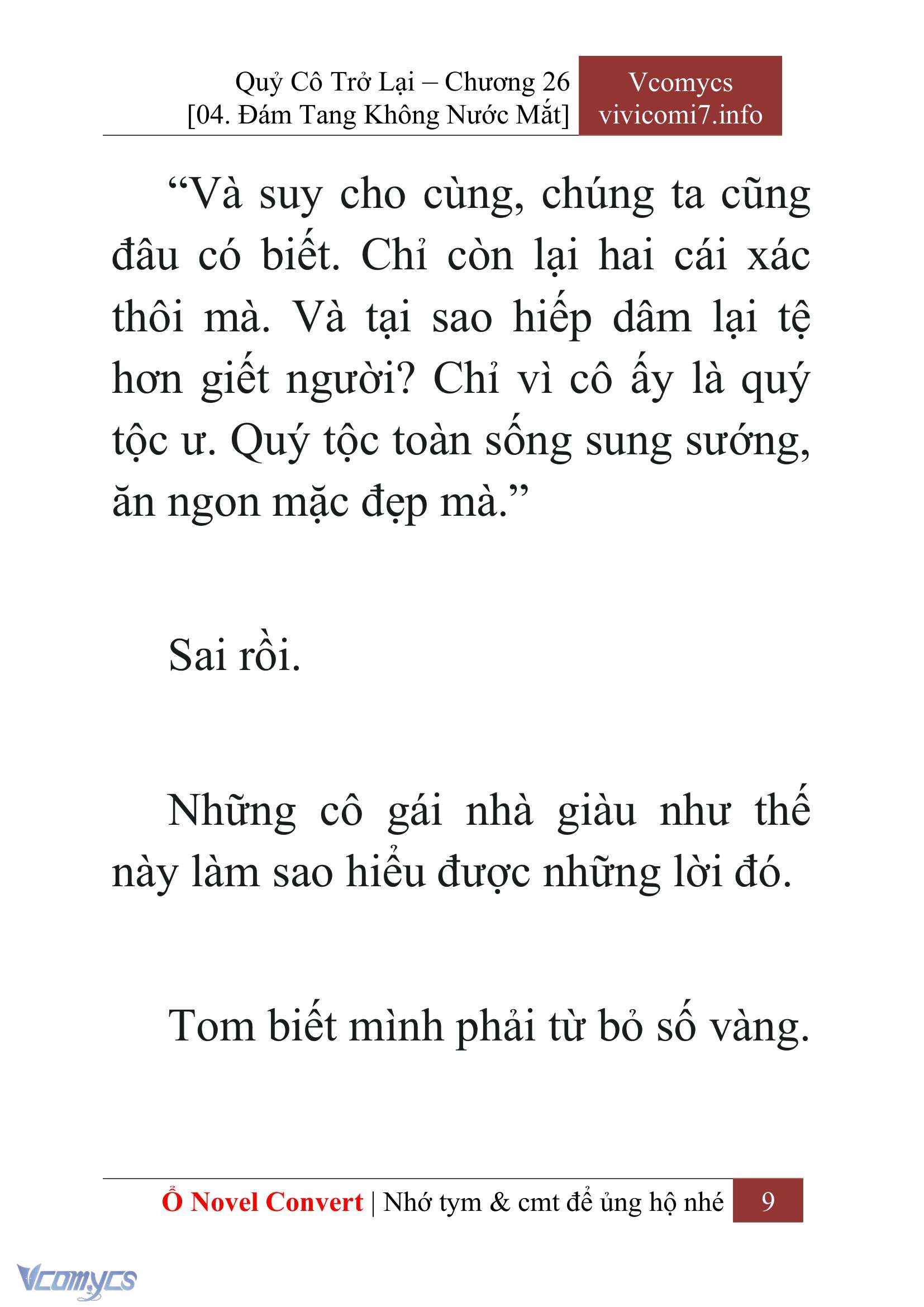 [Novel] Quý Cô Trở Lại Chap 26 - Trang 2