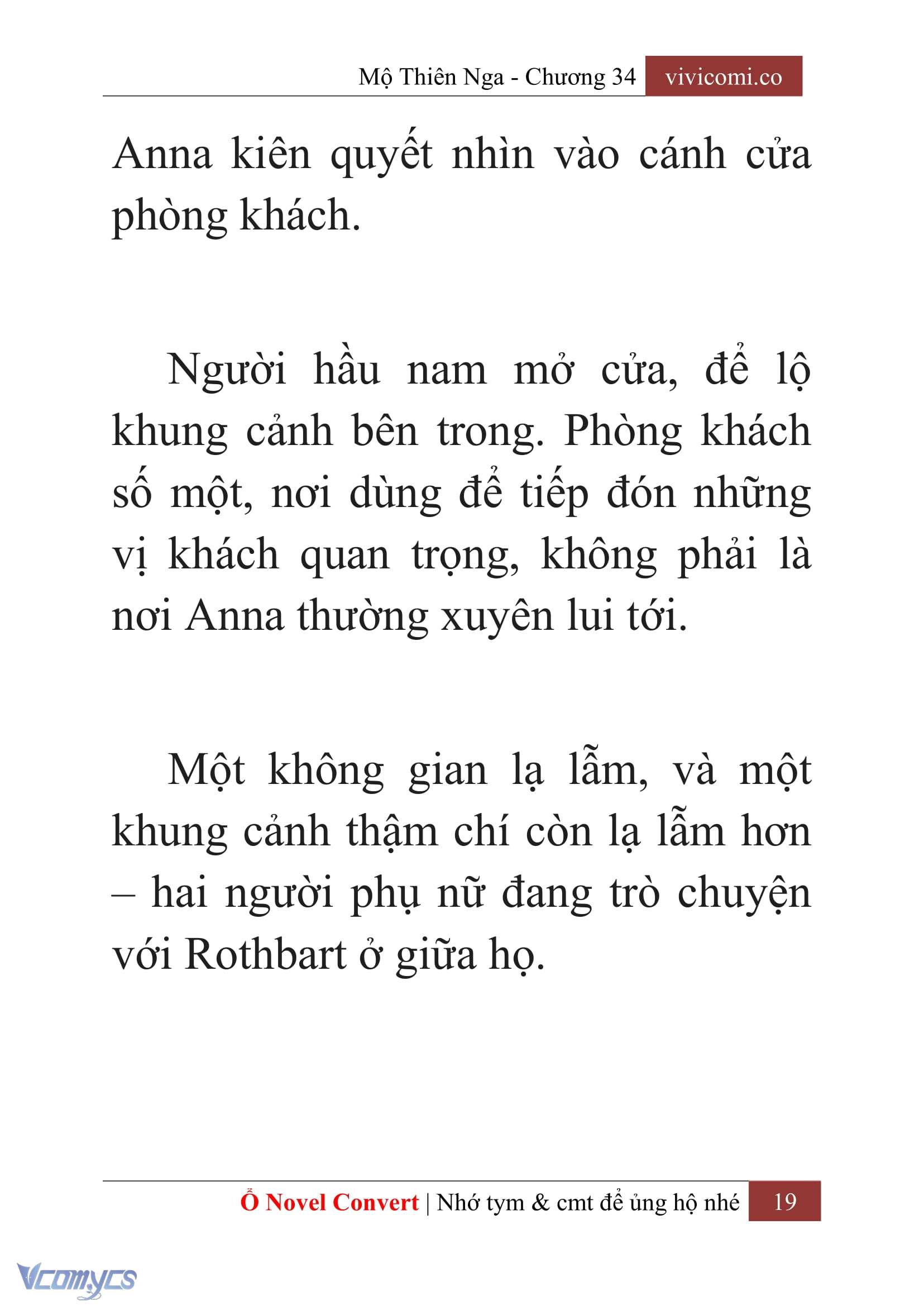 [Novel] Mộ Thiên Nga Chap 34 - Trang 2