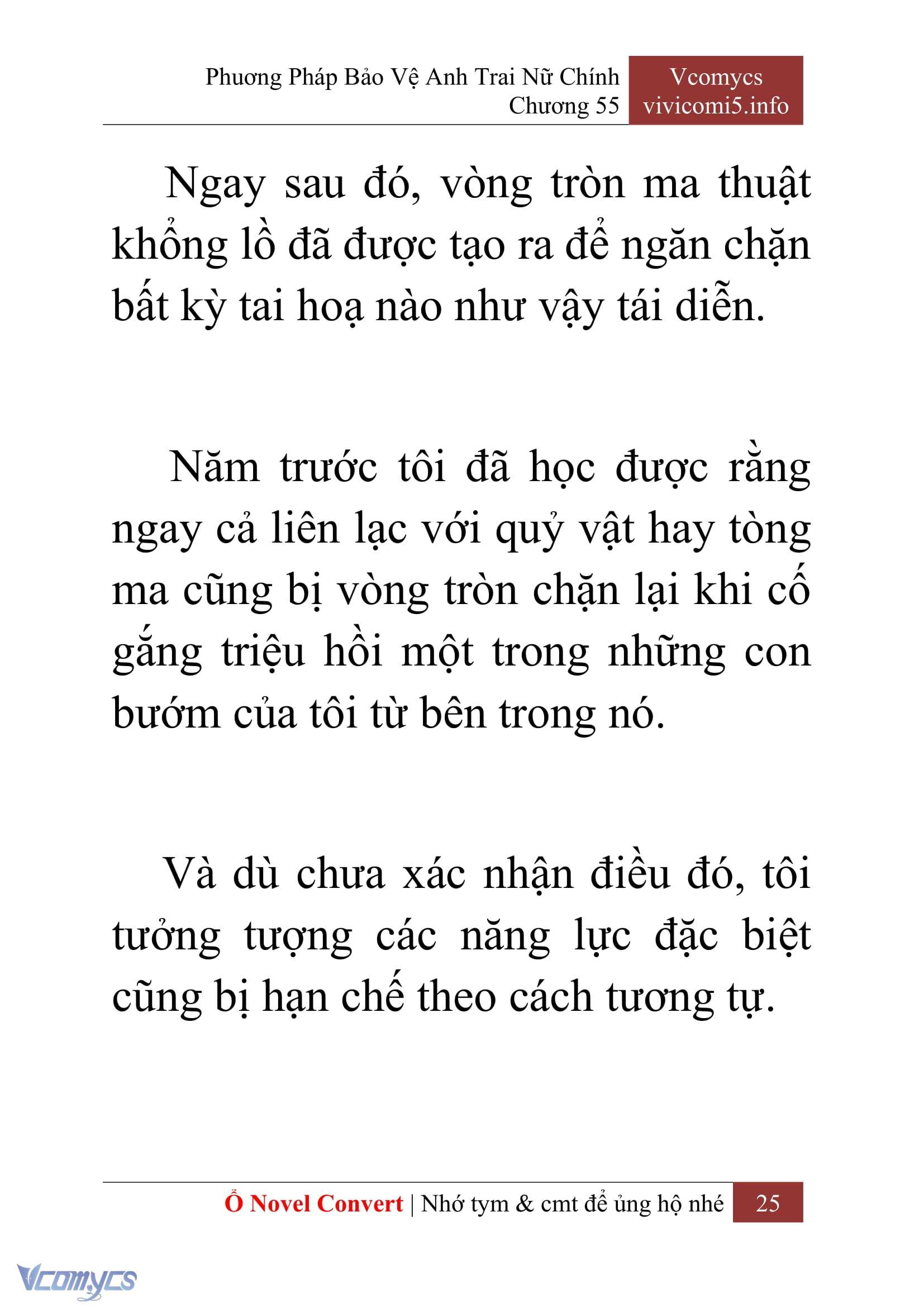 [Novel] Phương Pháp Bảo Vệ Anh Trai Nữ Chính Chap 55 - Trang 2