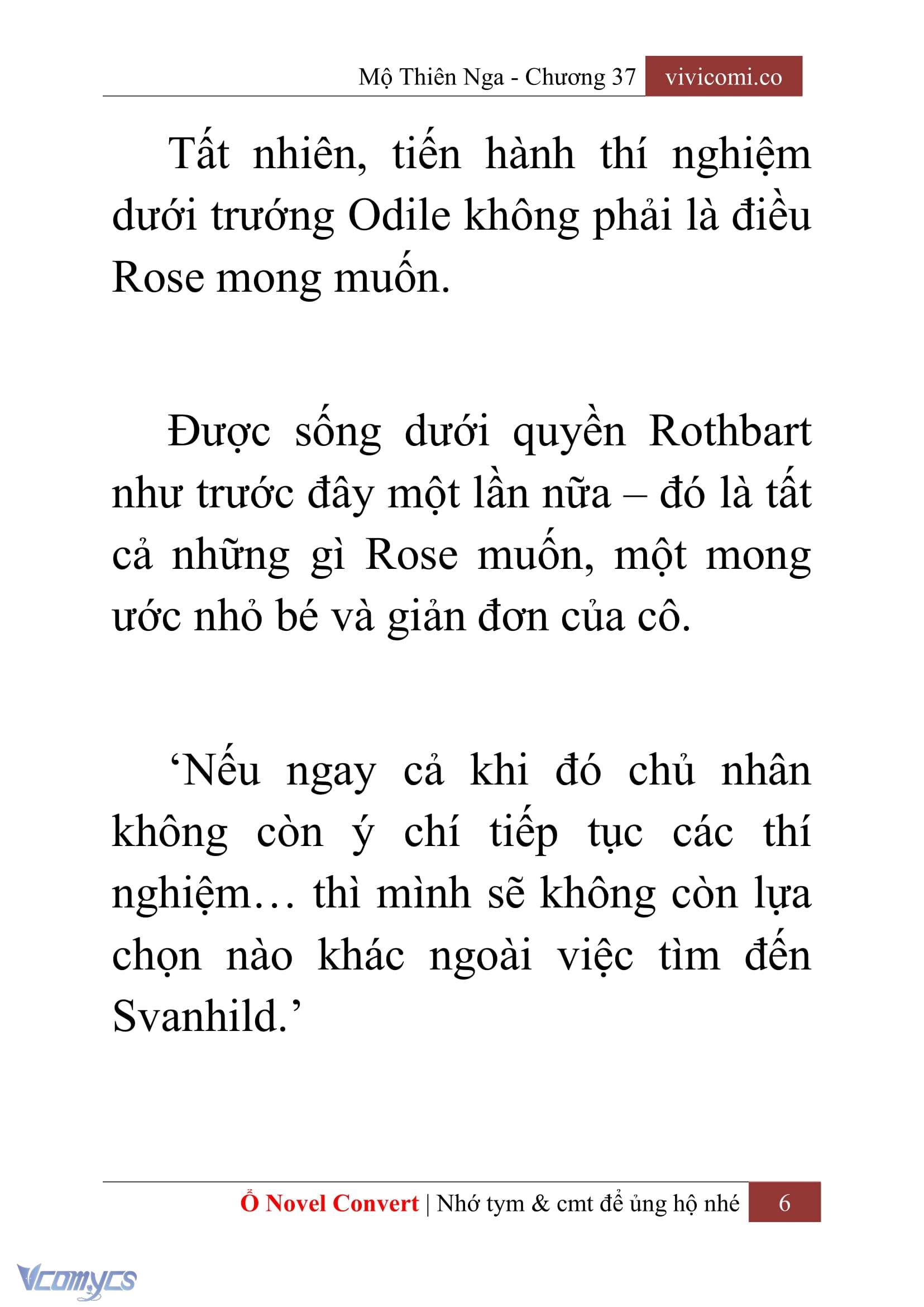 [Novel] Mộ Thiên Nga Chap 37 - Trang 2
