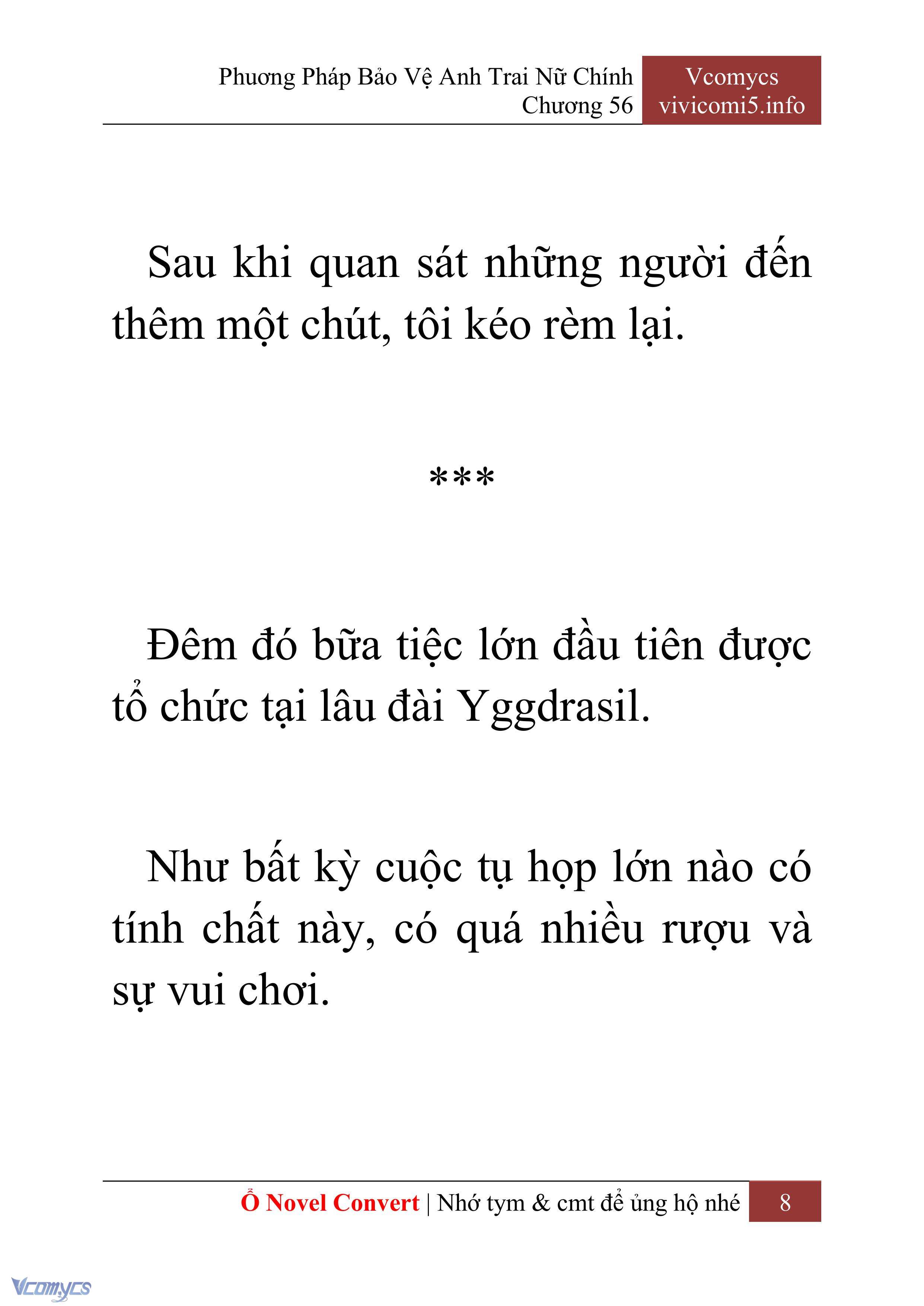 [Novel] Phương Pháp Bảo Vệ Anh Trai Nữ Chính Chap 56 - Trang 2