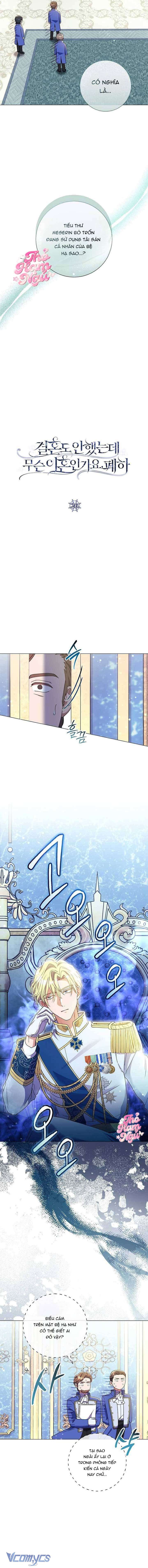 Sao Tôi Có Thể Li Hôn Khi Còn Chưa Kết Hôn Đây, Thưa Bệ Hạ Chap 26 - Trang 2