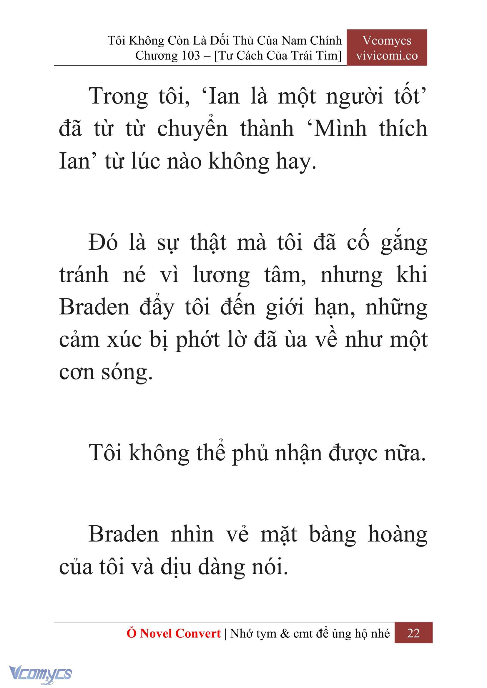 [Novel] Tôi Không Còn Là Đối Thủ Của Nam Chính Chap 103 - Trang 2