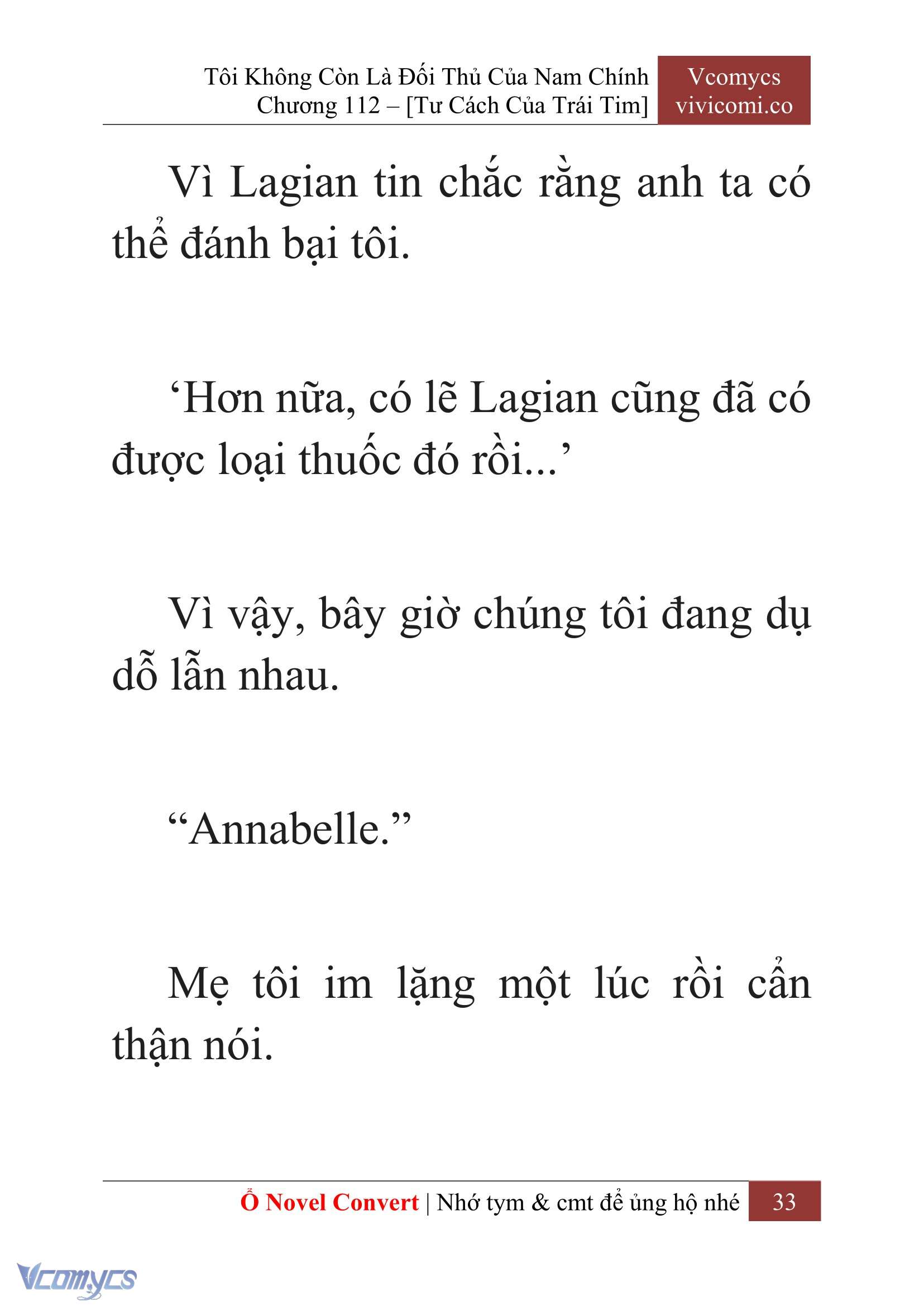 [Novel] Tôi Không Còn Là Đối Thủ Của Nam Chính Chap 112 - Trang 2