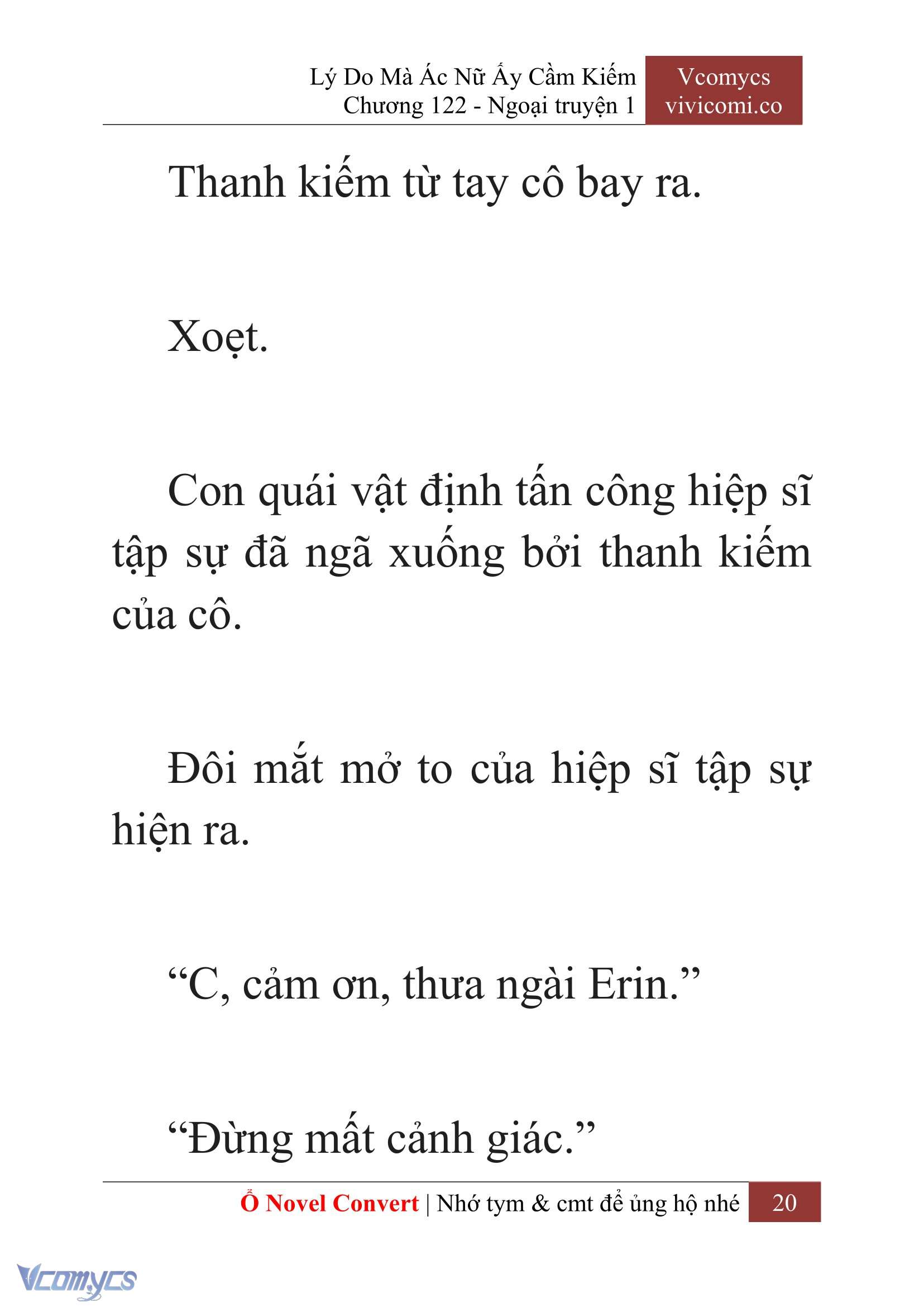 [Novel] Lý Do Mà Ác Nữ Ấy Cầm Kiếm Chap 122 - Trang 2