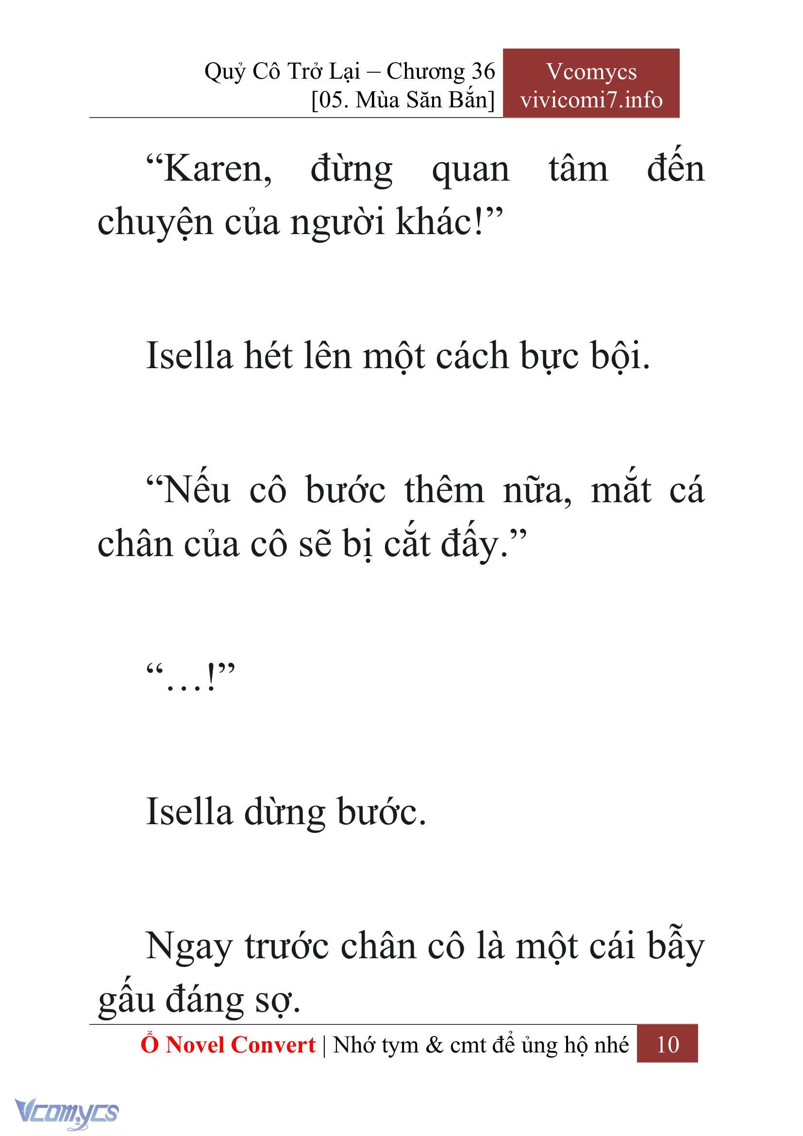 [Novel] Quý Cô Trở Lại Chap 36 - Trang 2