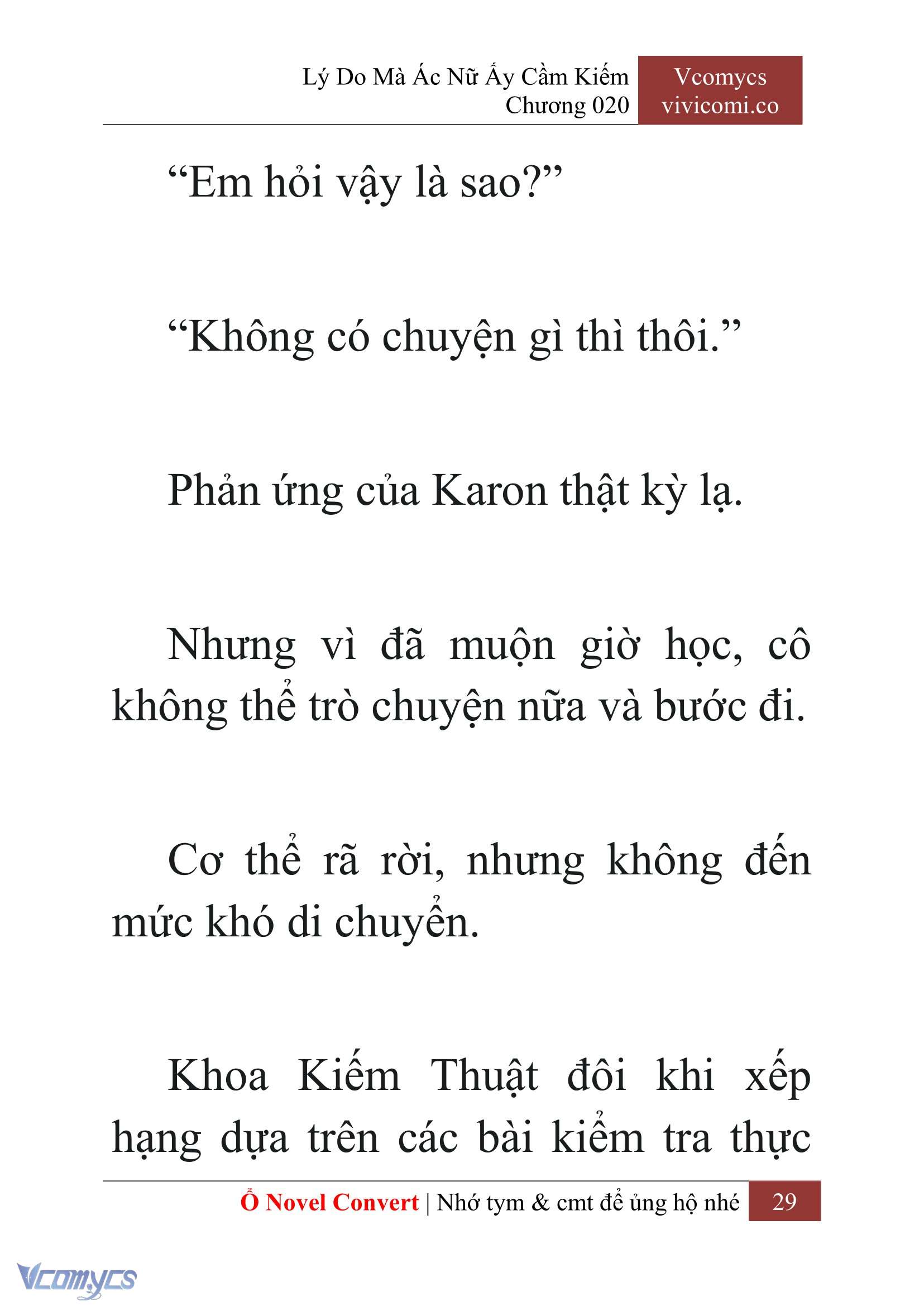 [Novel] Lý Do Mà Ác Nữ Ấy Cầm Kiếm Chap 20 - Trang 2