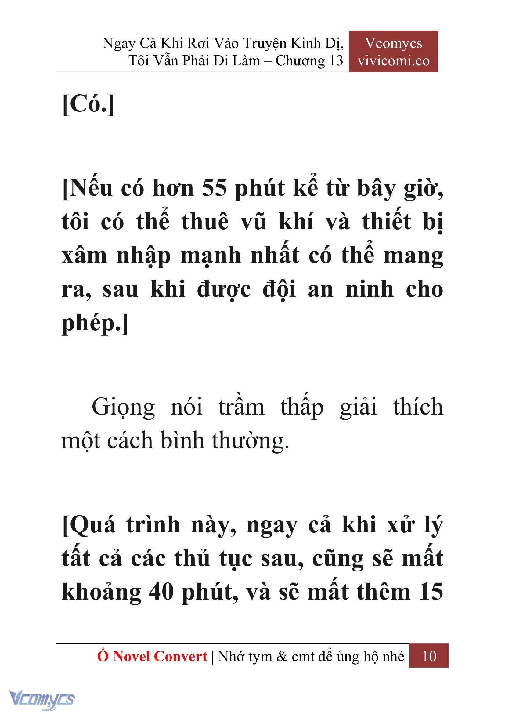 [Novel] Ngay Cả Khi Rơi Vào Truyện Kinh Dị, Tôi Vẫn Phải Đi Làm Chap 13 - Trang 2