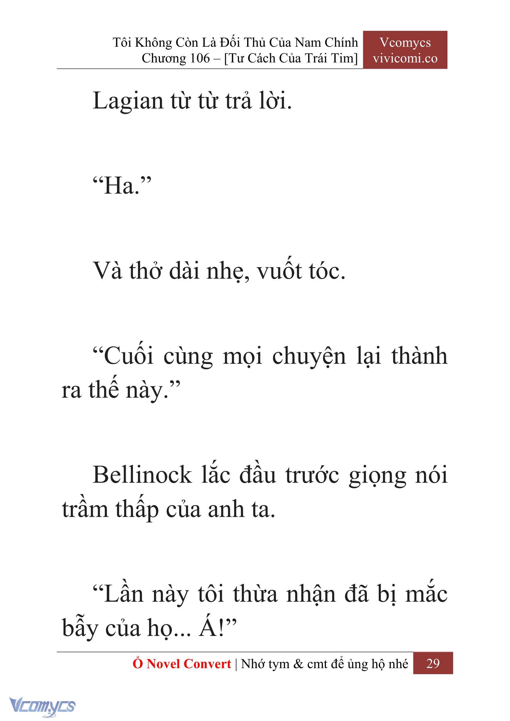 [Novel] Tôi Không Còn Là Đối Thủ Của Nam Chính Chap 106 - Trang 2