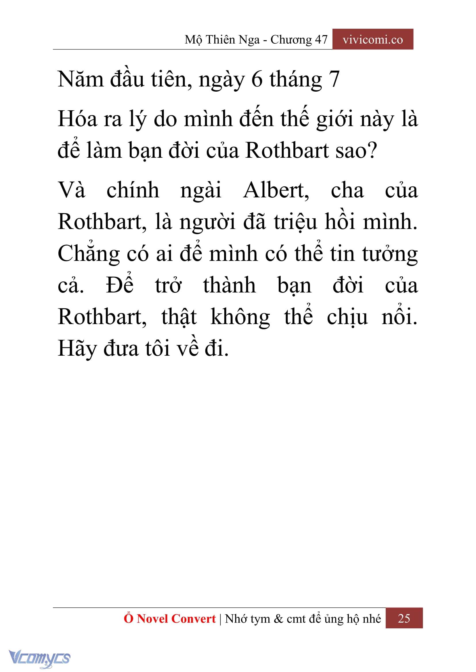[Novel] Mộ Thiên Nga Chap 47 - Trang 2