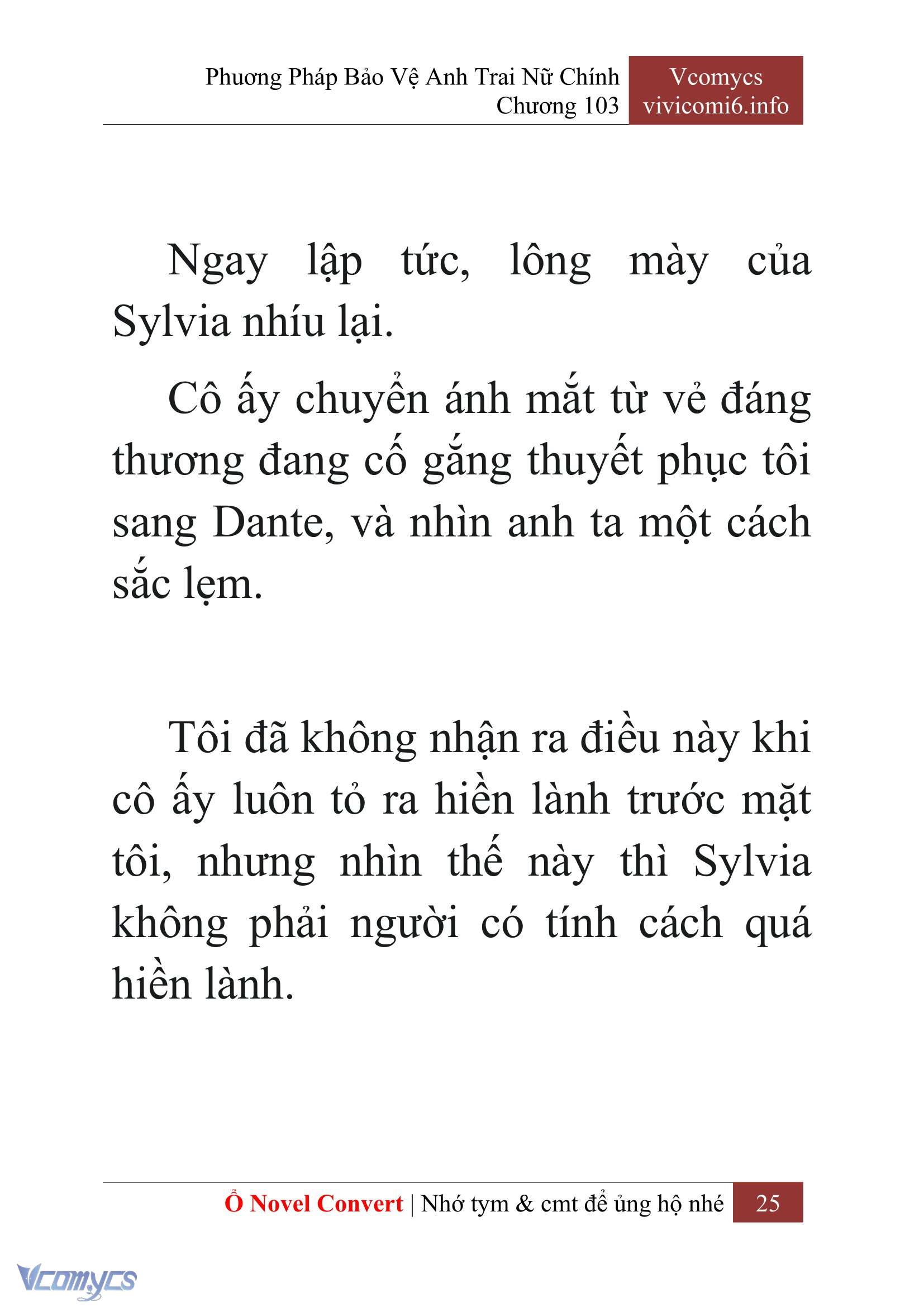 [Novel] Phương Pháp Bảo Vệ Anh Trai Nữ Chính Chap 103 - Trang 2