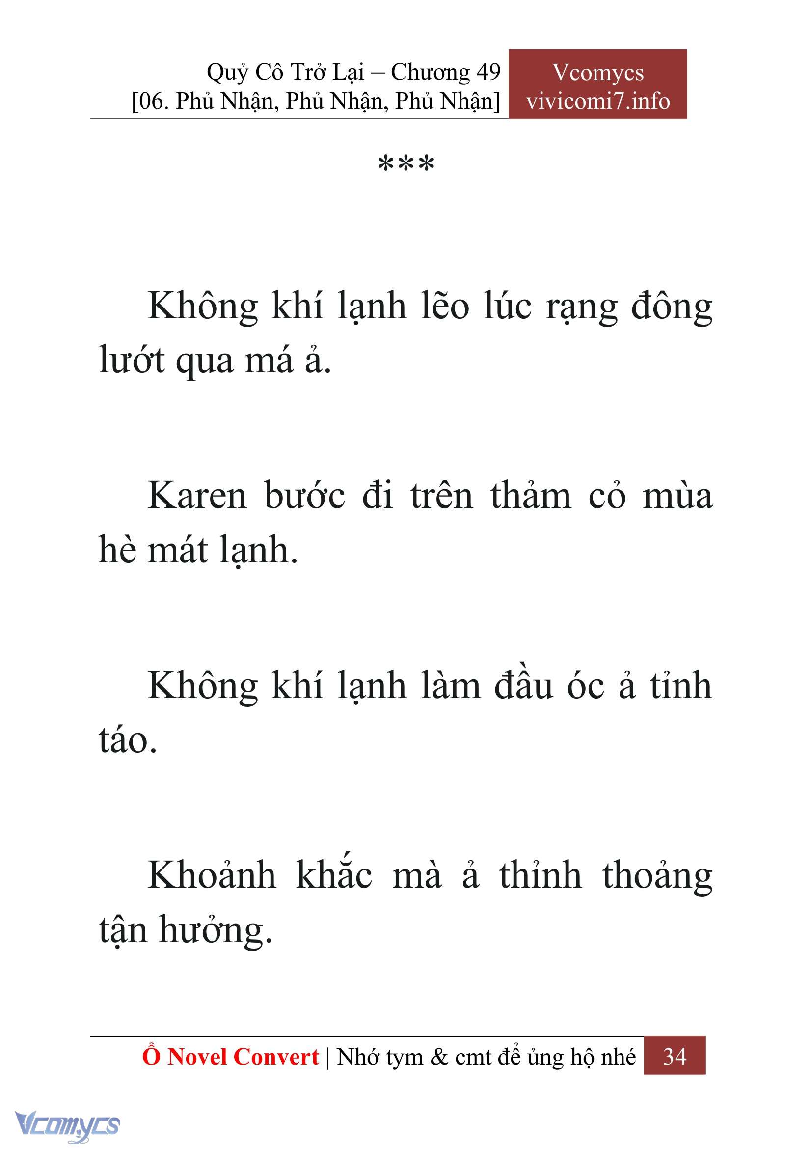 [Novel] Quý Cô Trở Lại Chap 49 - Next Chap 50
