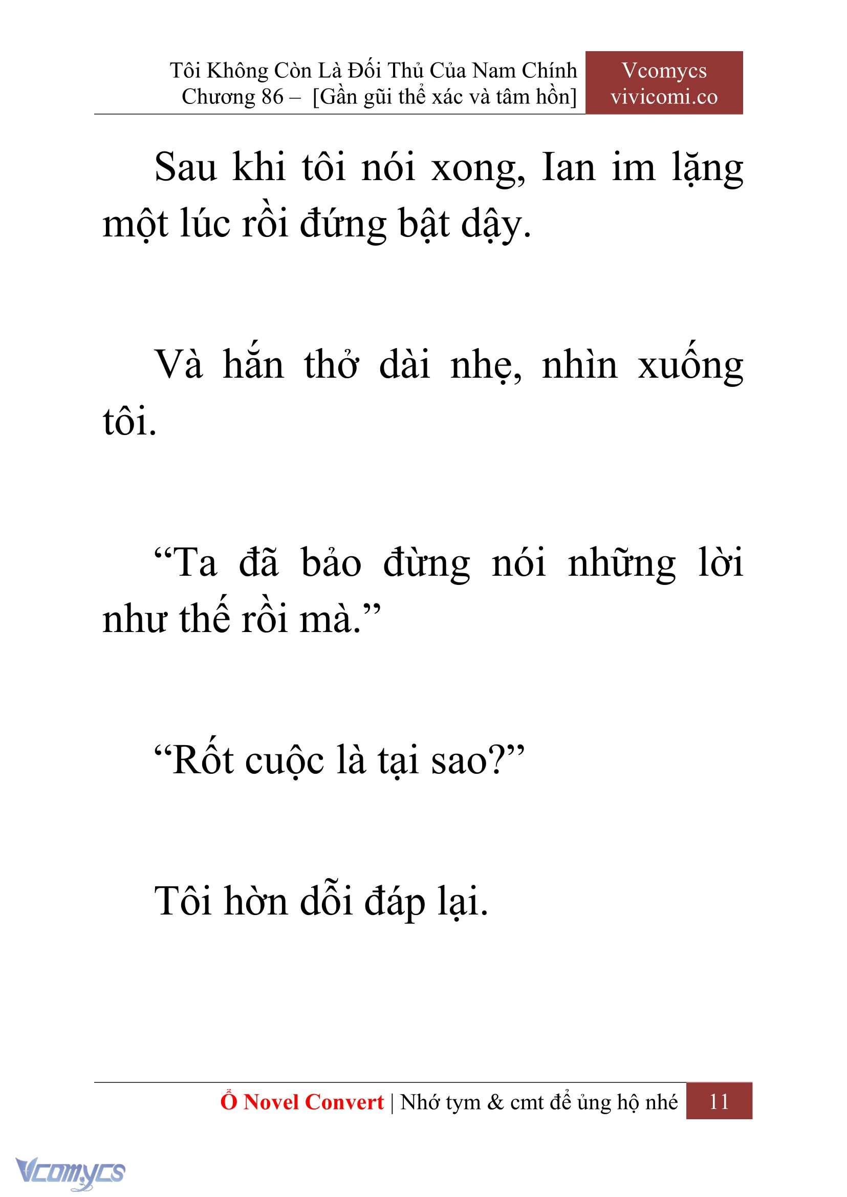 [Novel] Tôi Không Còn Là Đối Thủ Của Nam Chính Chap 86 - Trang 2