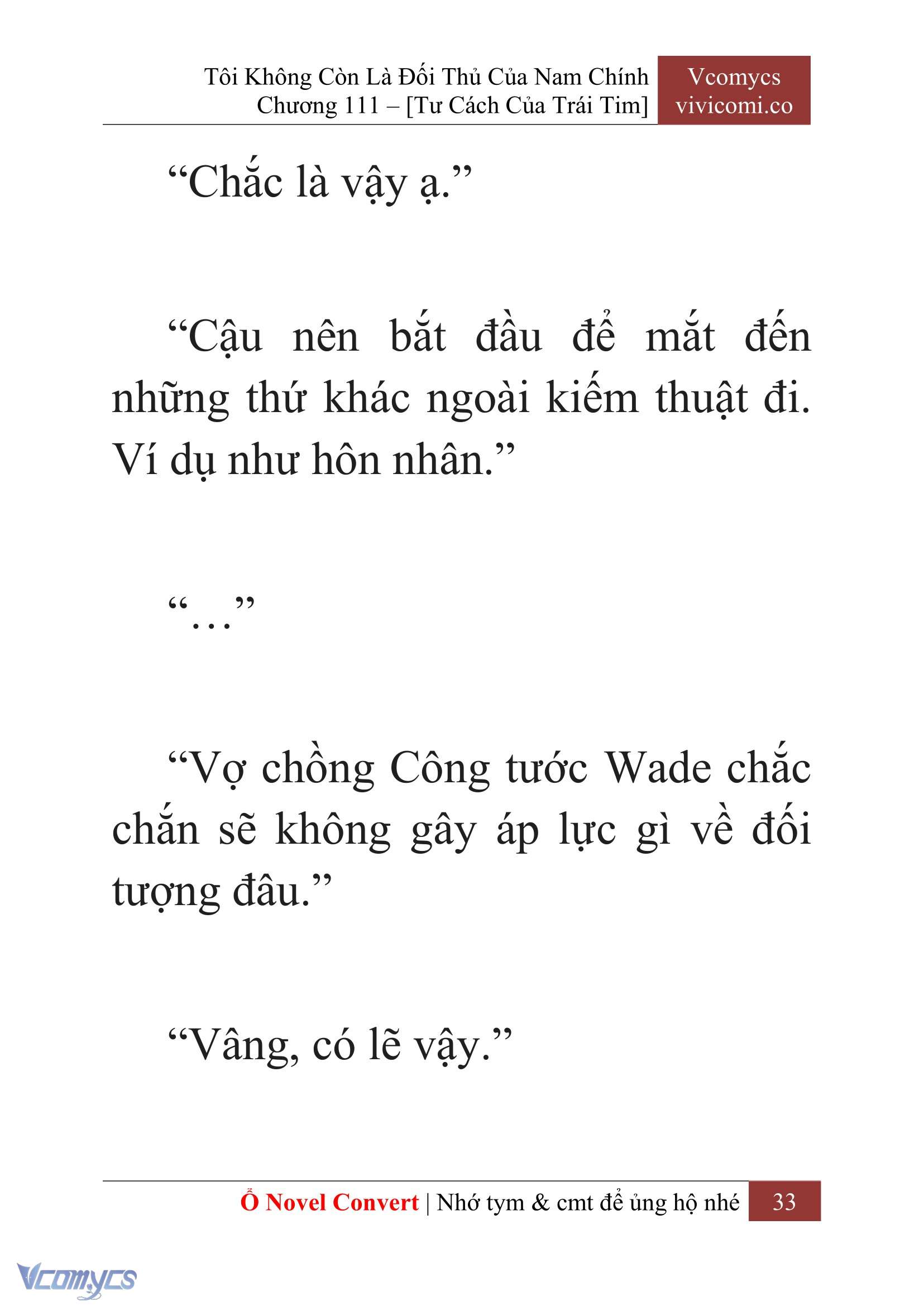 [Novel] Tôi Không Còn Là Đối Thủ Của Nam Chính Chap 111 - Trang 2