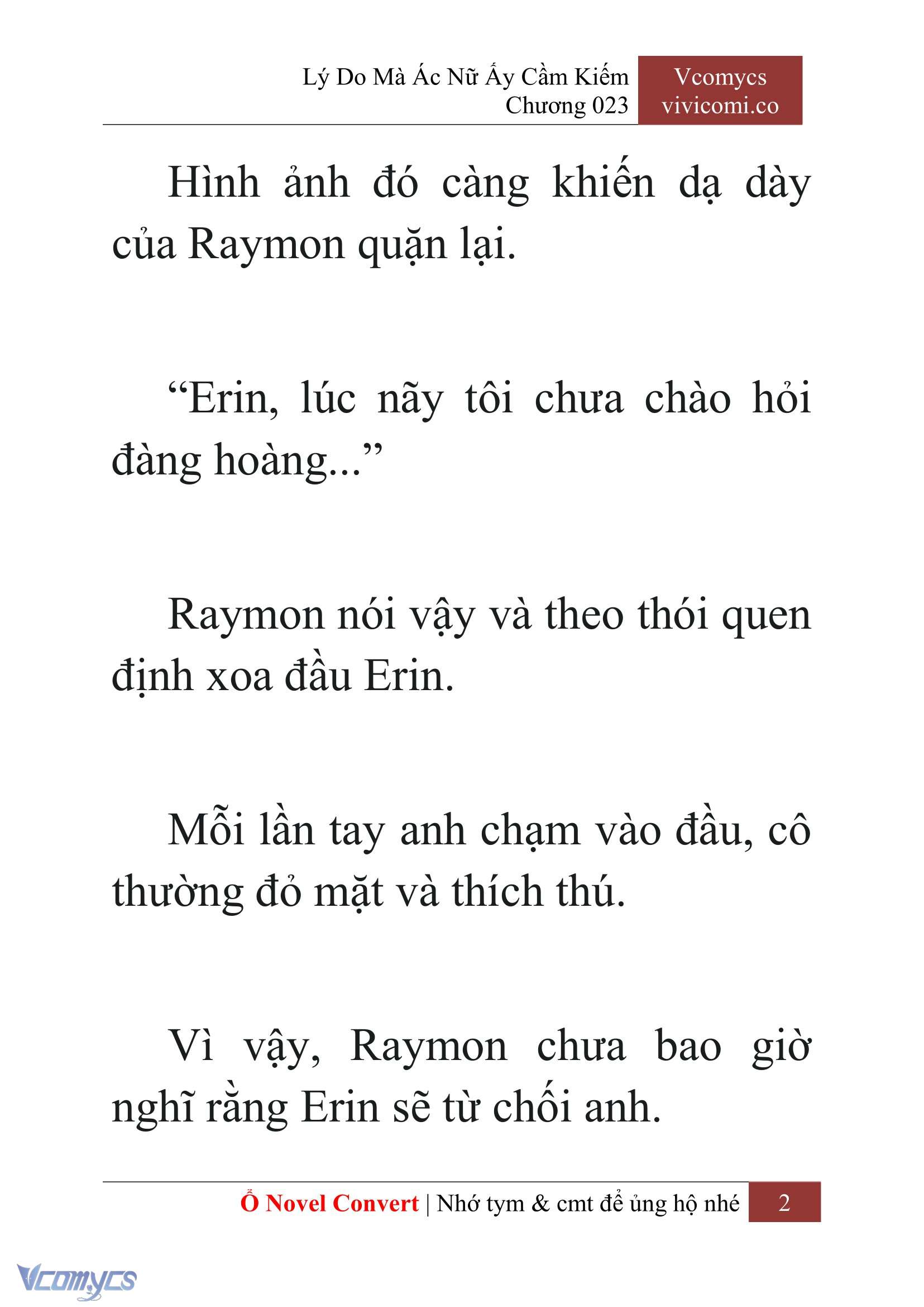 [Novel] Lý Do Mà Ác Nữ Ấy Cầm Kiếm Chap 23 - Trang 2