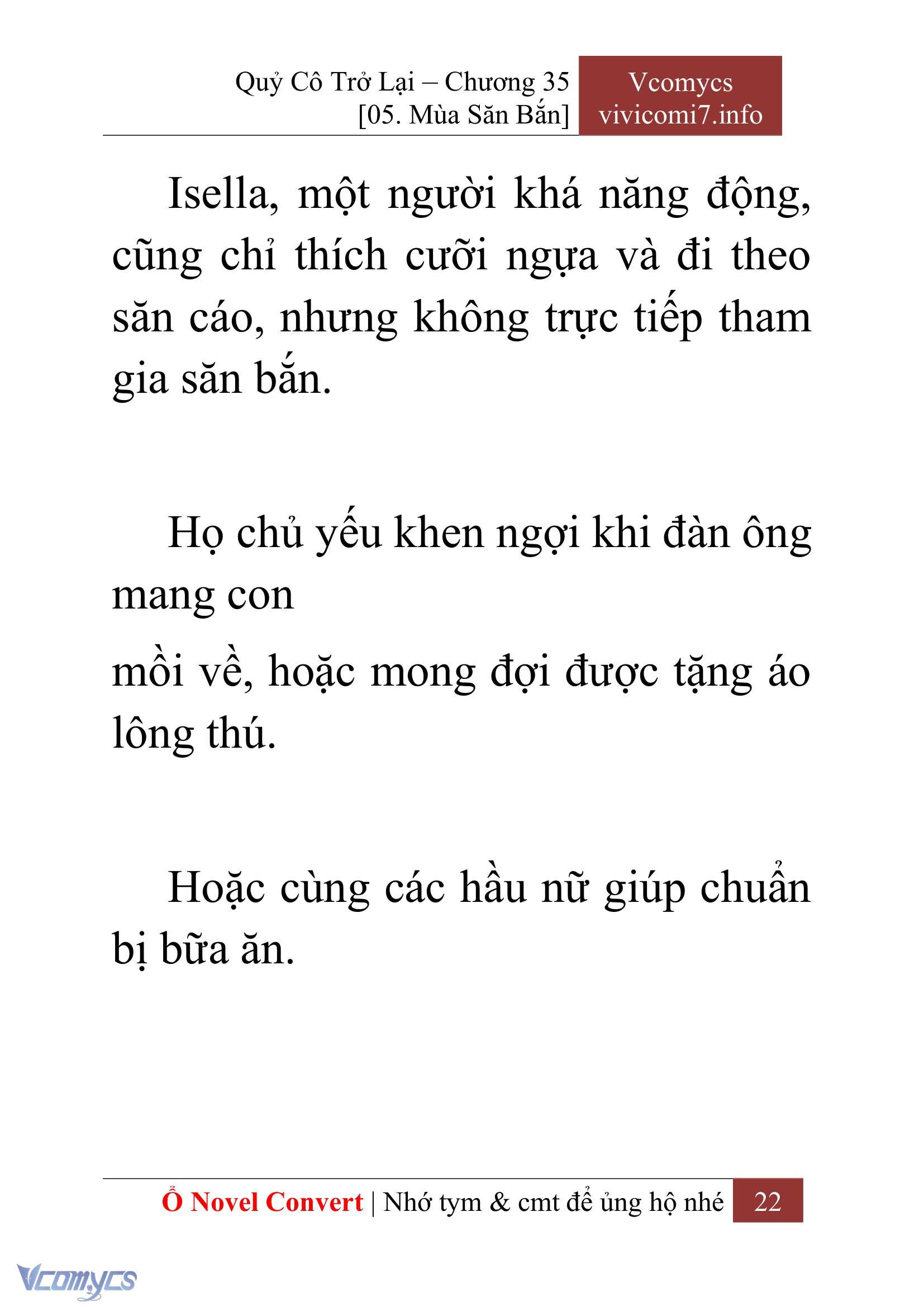 [Novel] Quý Cô Trở Lại Chap 35 - Trang 2