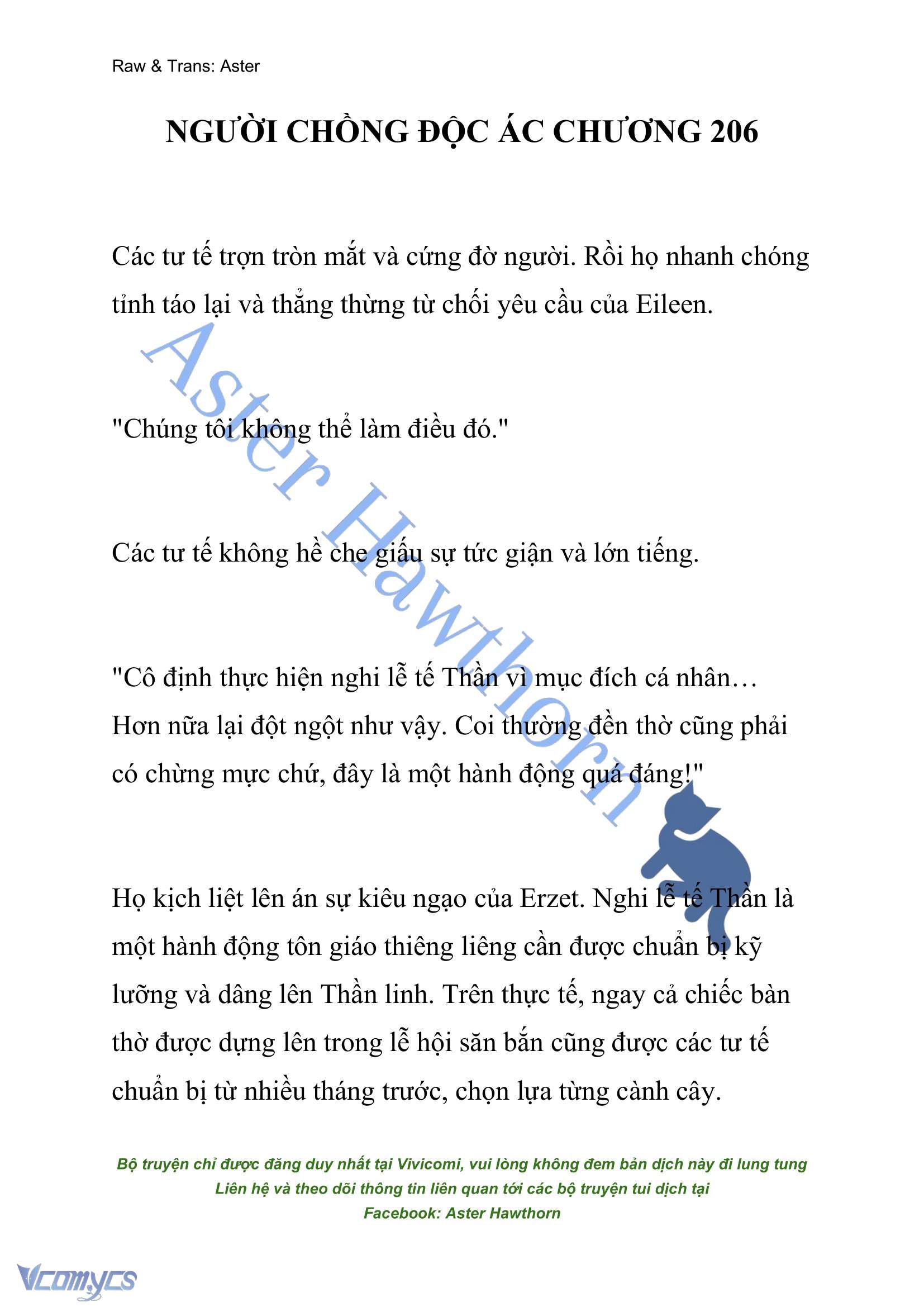 [NOVEL] Người Chồng Độc Ác Chap 206 - Next Chap 207