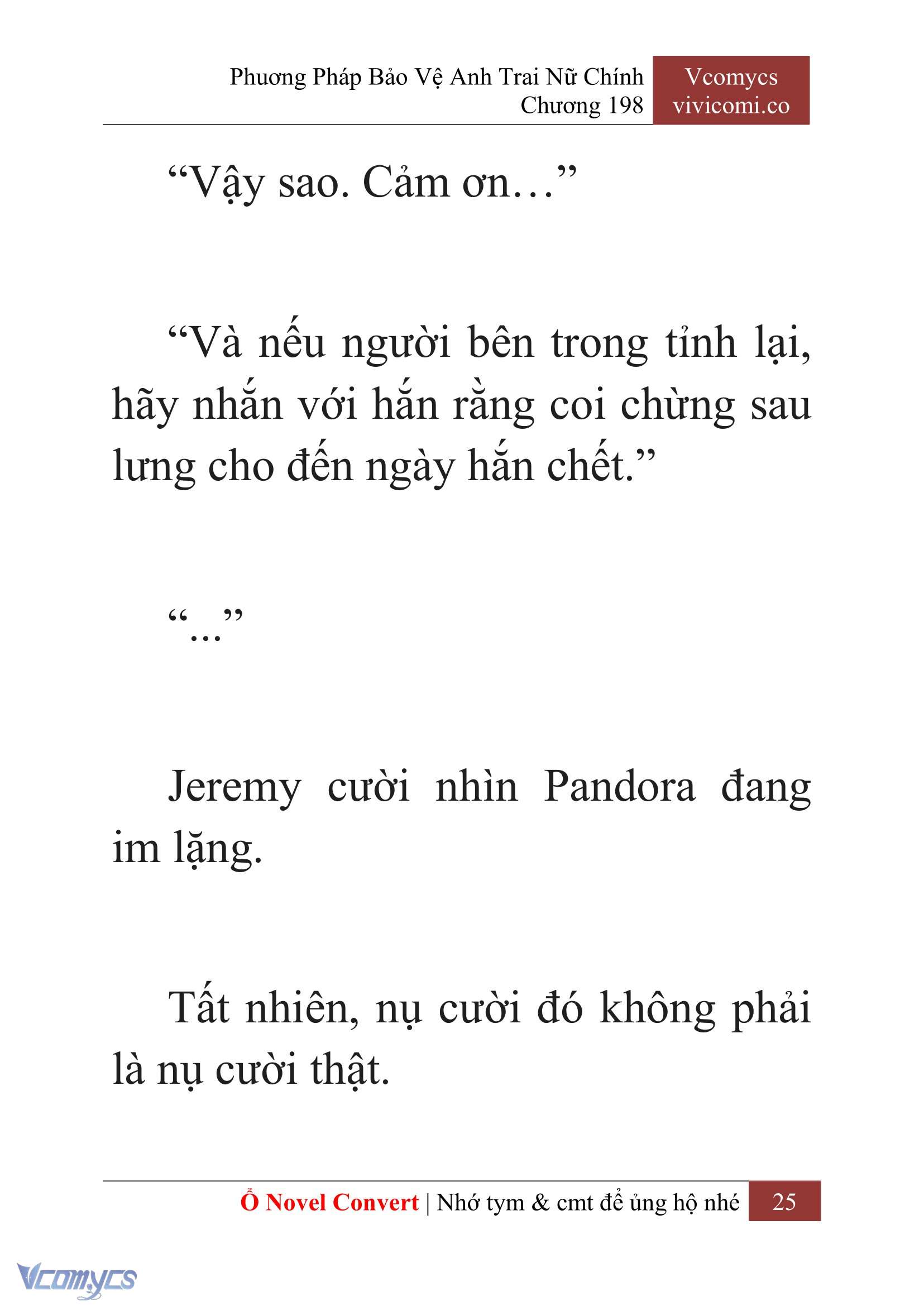 [Novel] Phương Pháp Bảo Vệ Anh Trai Nữ Chính Chap 198 - Trang 2