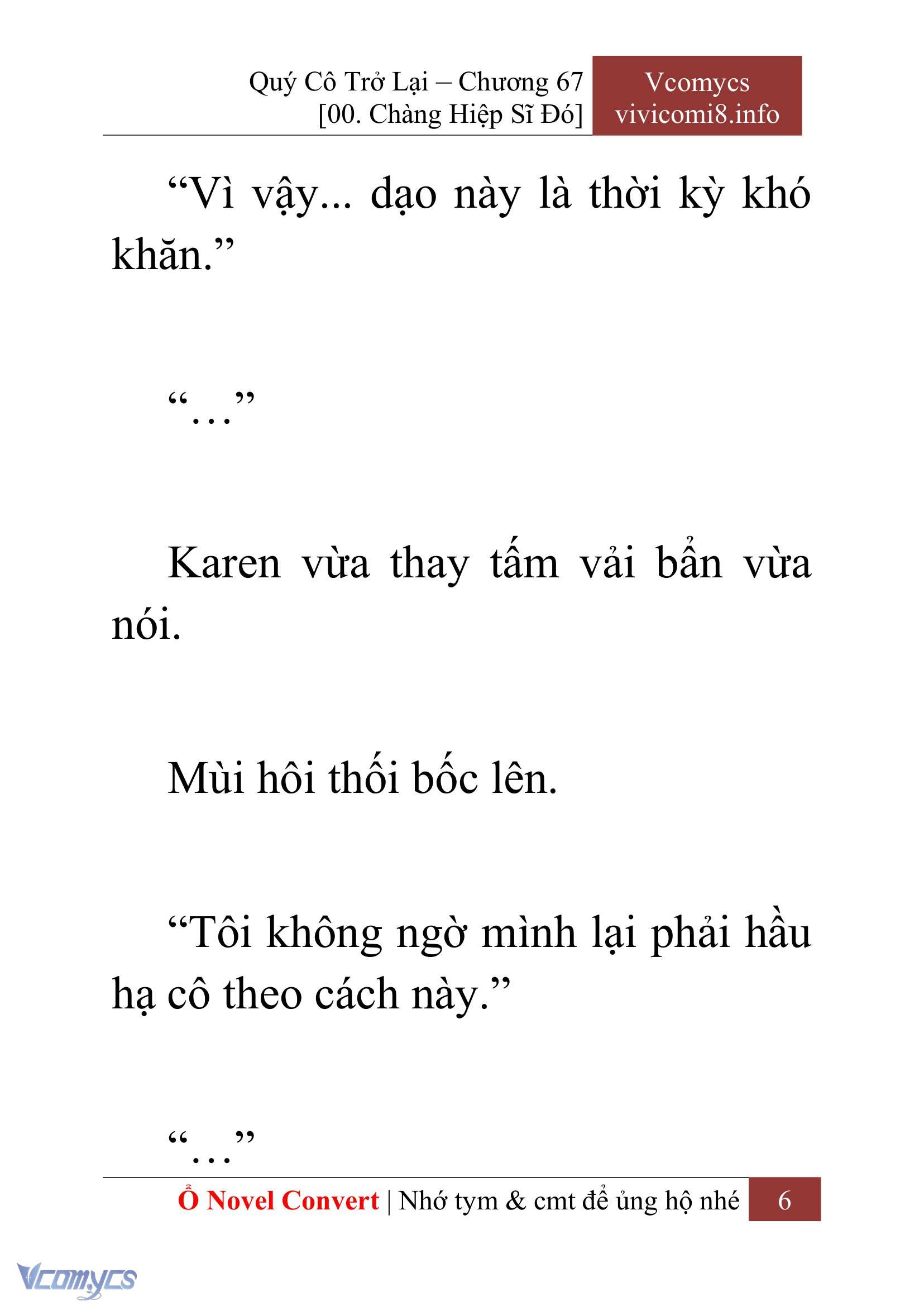 [Novel] Quý Cô Trở Lại Chap 67 - Trang 2