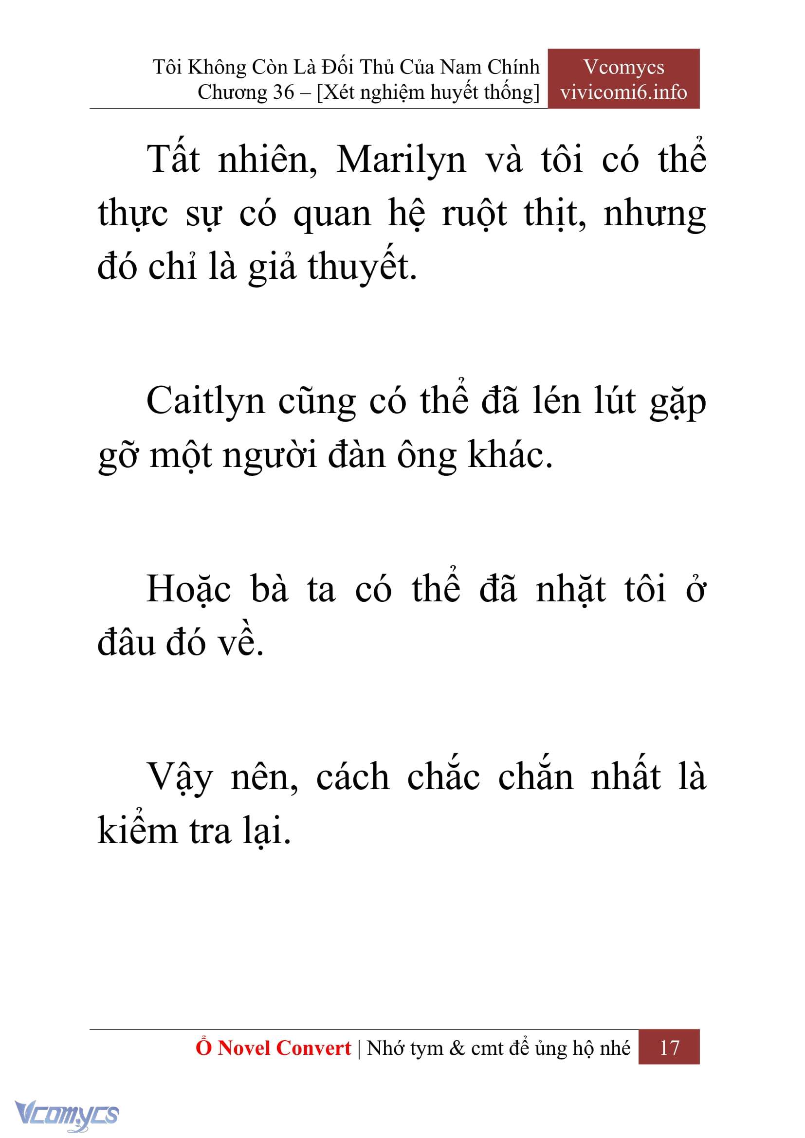 [Novel] Tôi Không Còn Là Đối Thủ Của Nam Chính Chap 36 - Trang 2