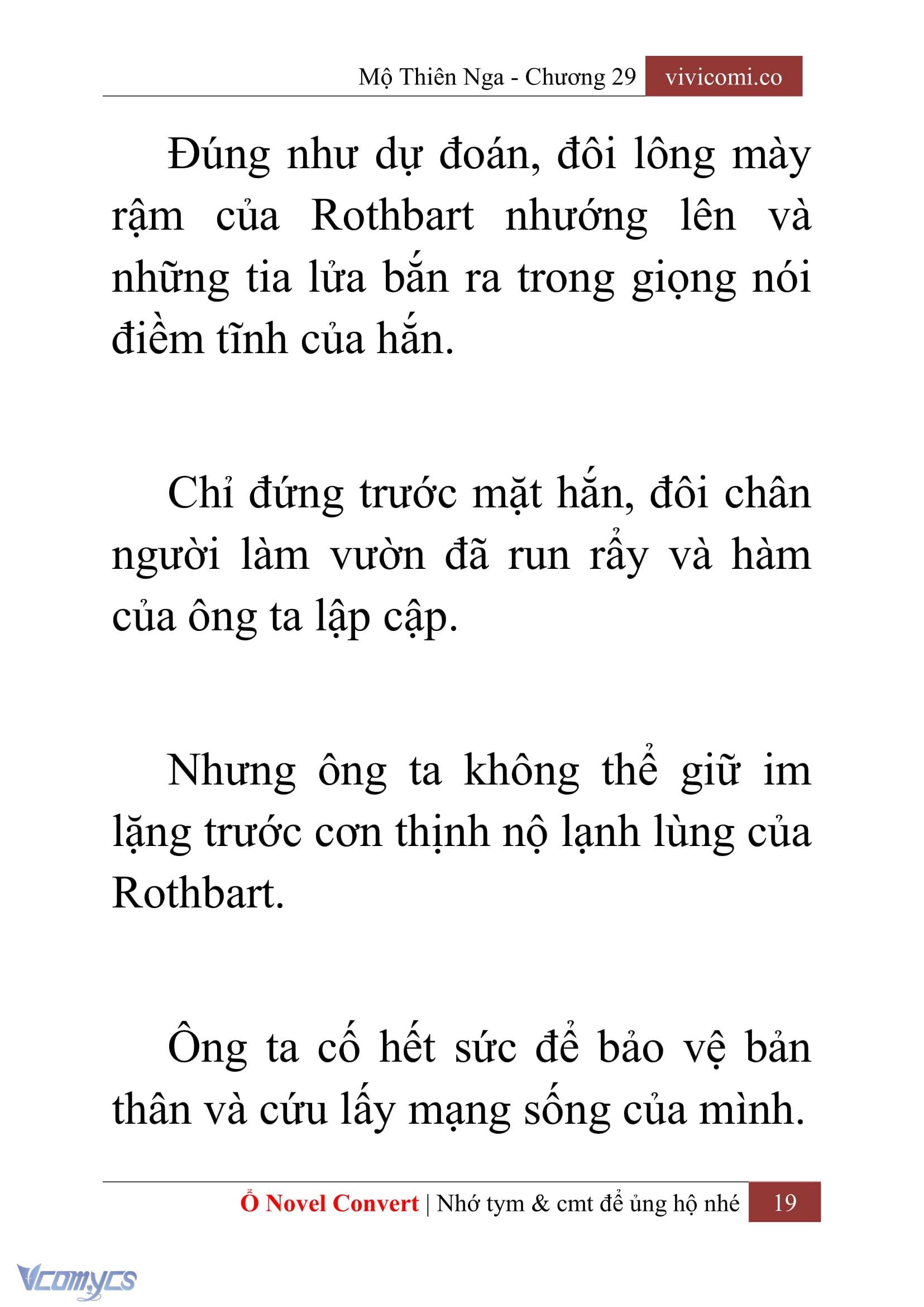 [Novel] Mộ Thiên Nga Chap 29 - Trang 2