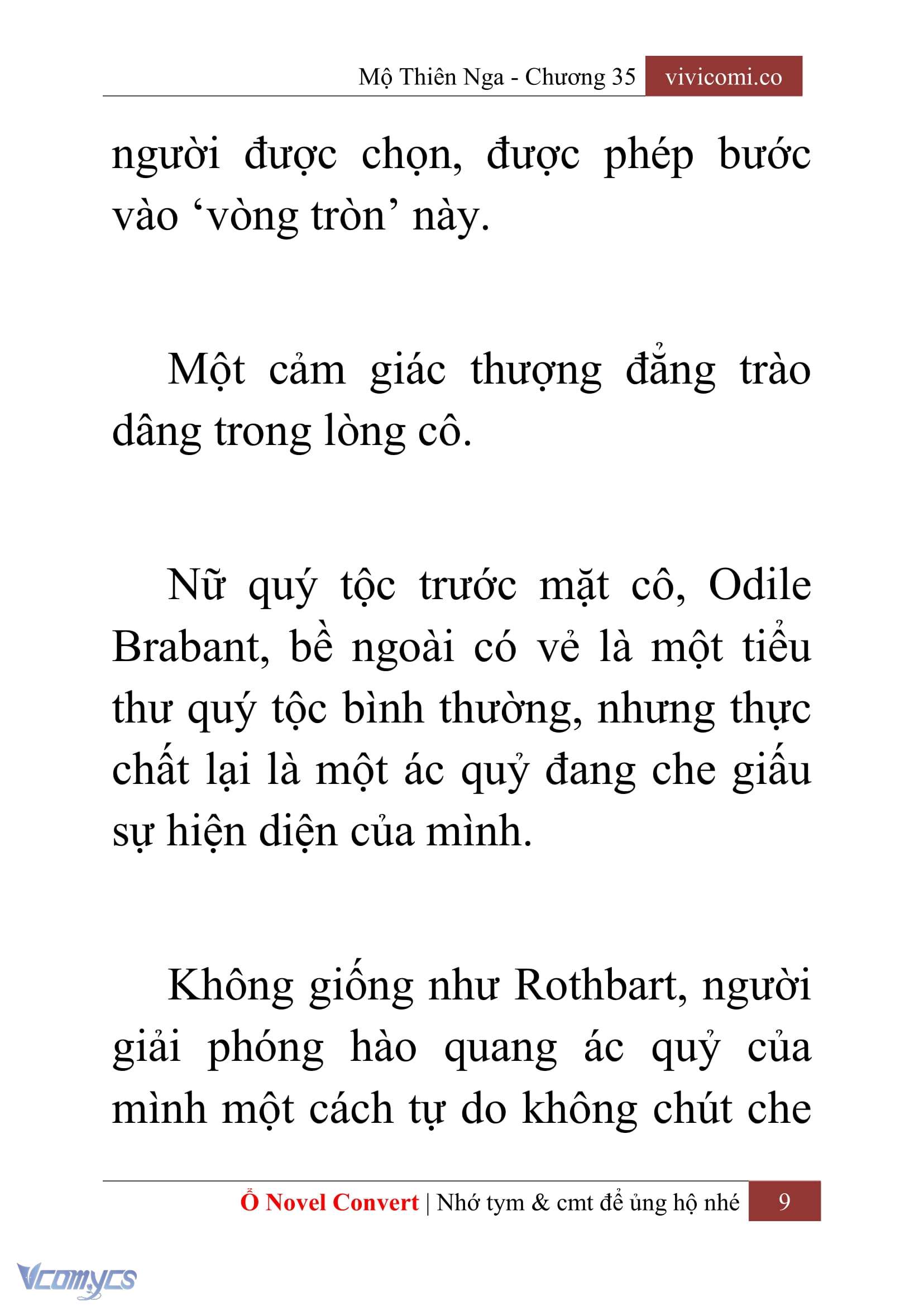 [Novel] Mộ Thiên Nga Chap 35 - Trang 2