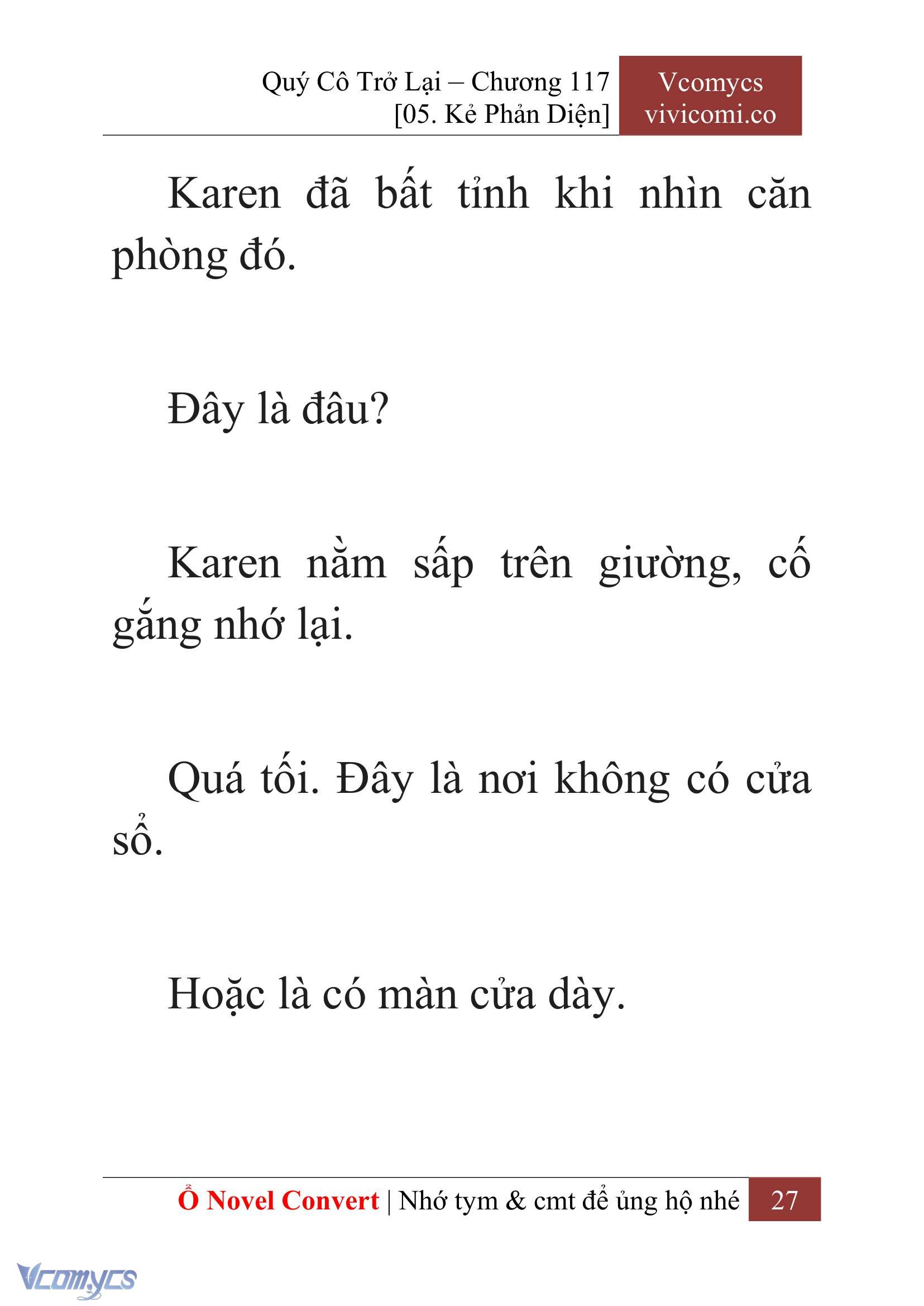 [Novel] Quý Cô Trở Lại Chap 117 - Trang 2