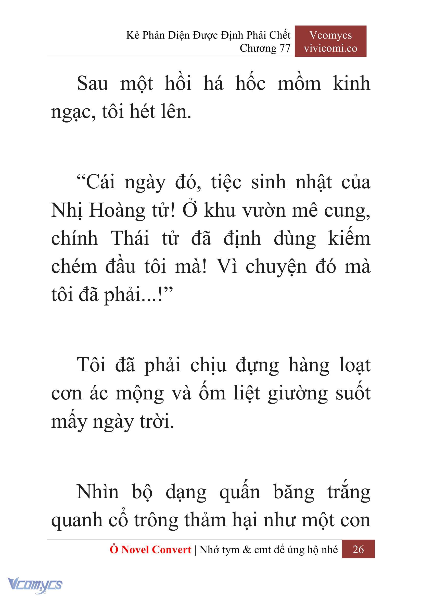 [Novel] Kẻ Phản Diện Được Định Phải Chết Chap 77 - Next Chap 78