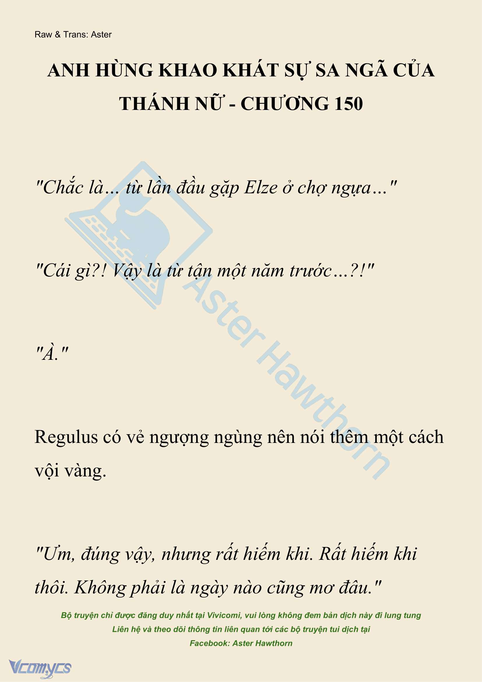 [NOVEL] Anh Hùng Khao Khát Sự Sa Ngã Của Thánh Nữ Chap 150 - Trang 2