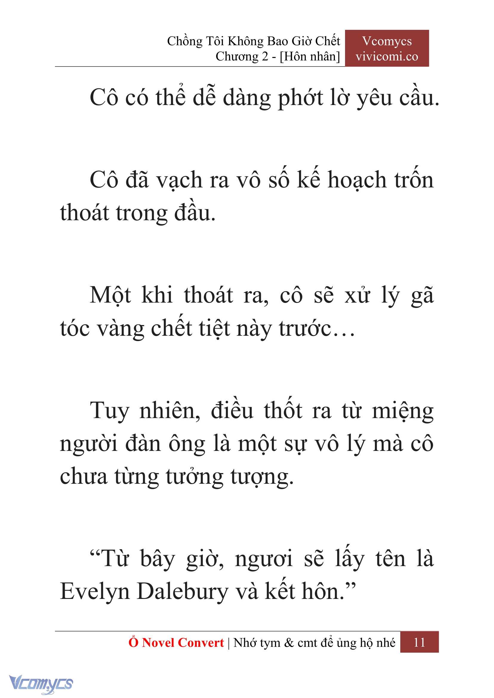 [Novel] Chồng Tôi Không Bao Giờ Chết Chap 2 - Trang 2