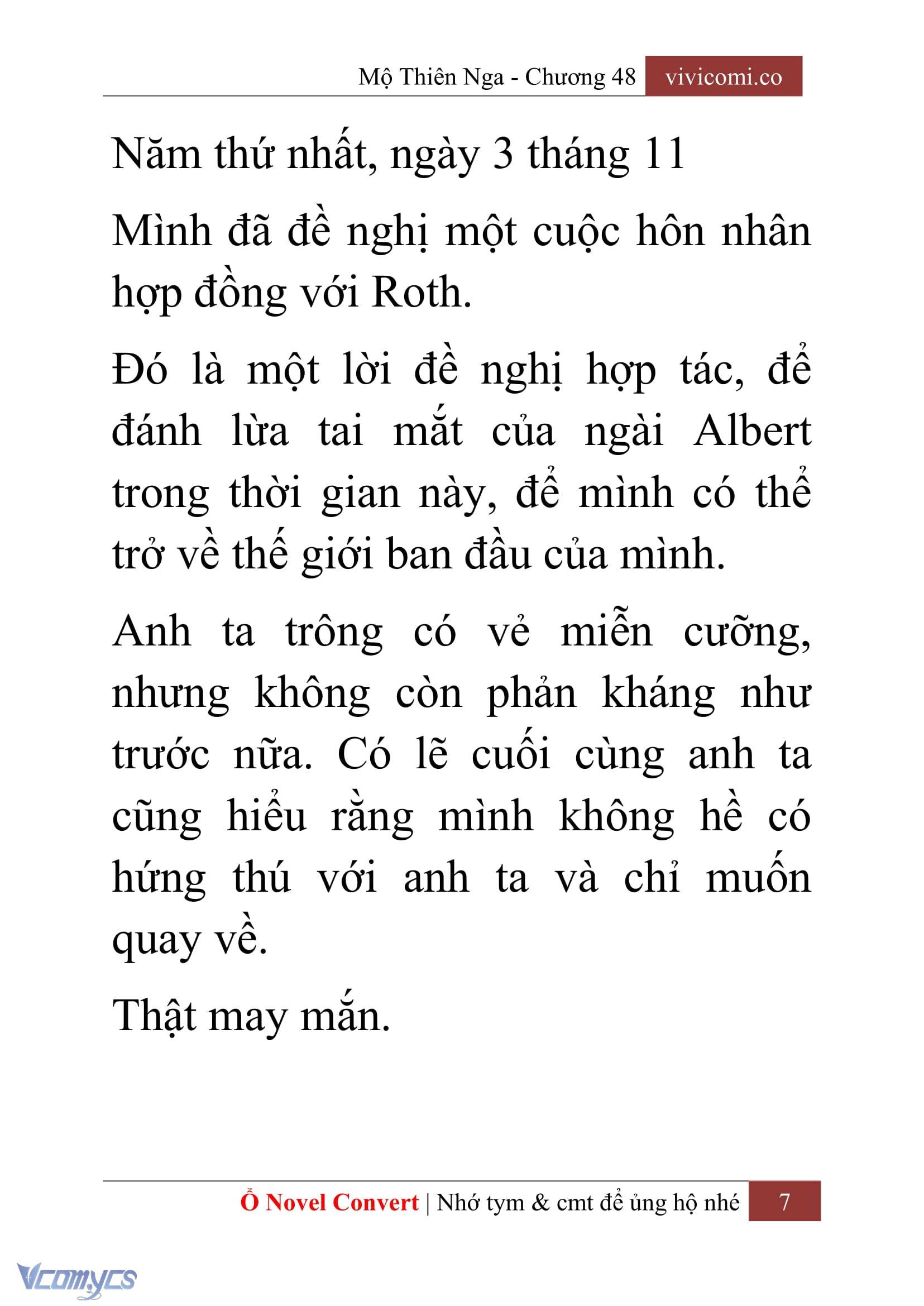 [Novel] Mộ Thiên Nga Chap 48 - Trang 2