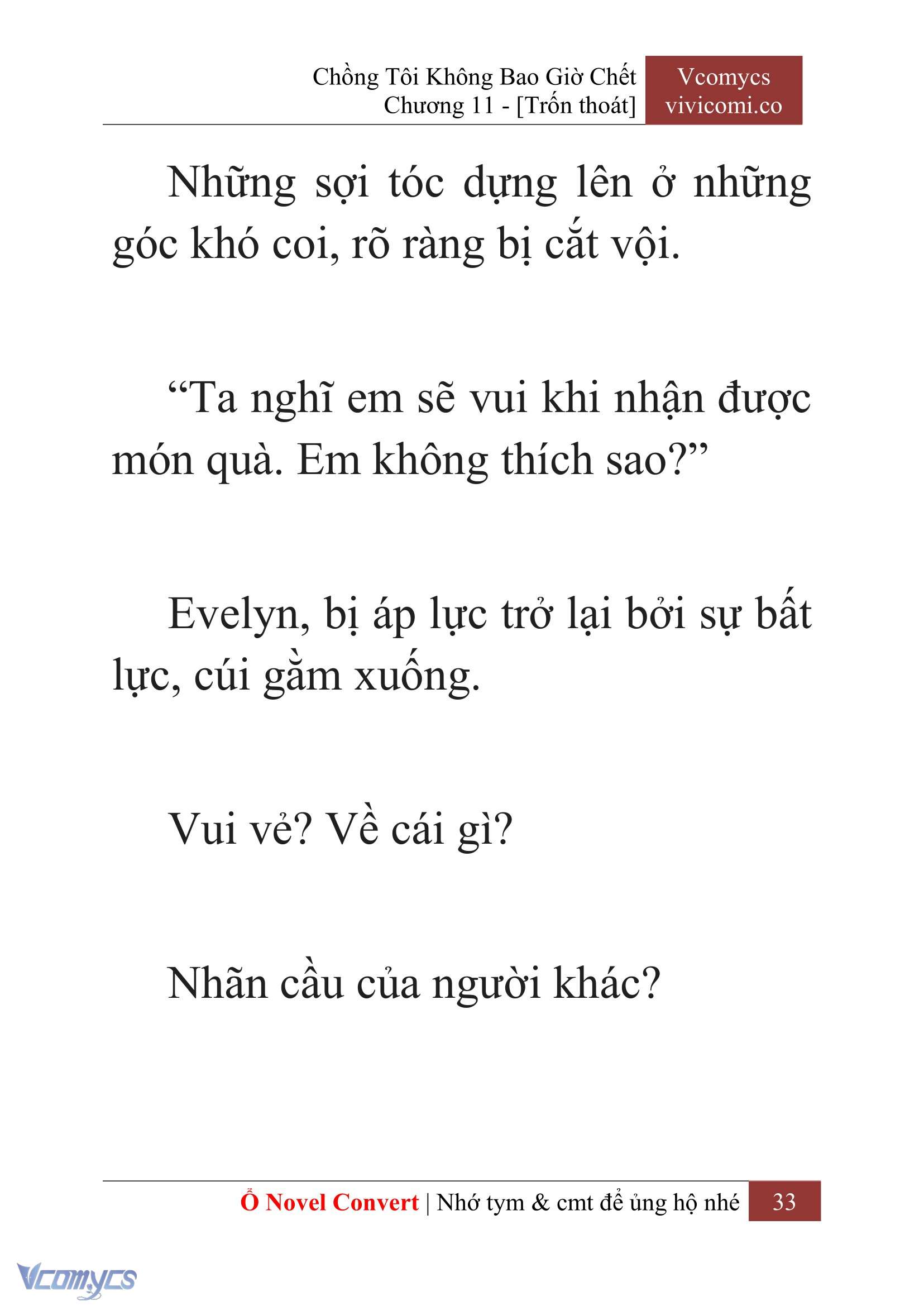 [Novel] Chồng Tôi Không Bao Giờ Chết Chap 11 - Trang 2