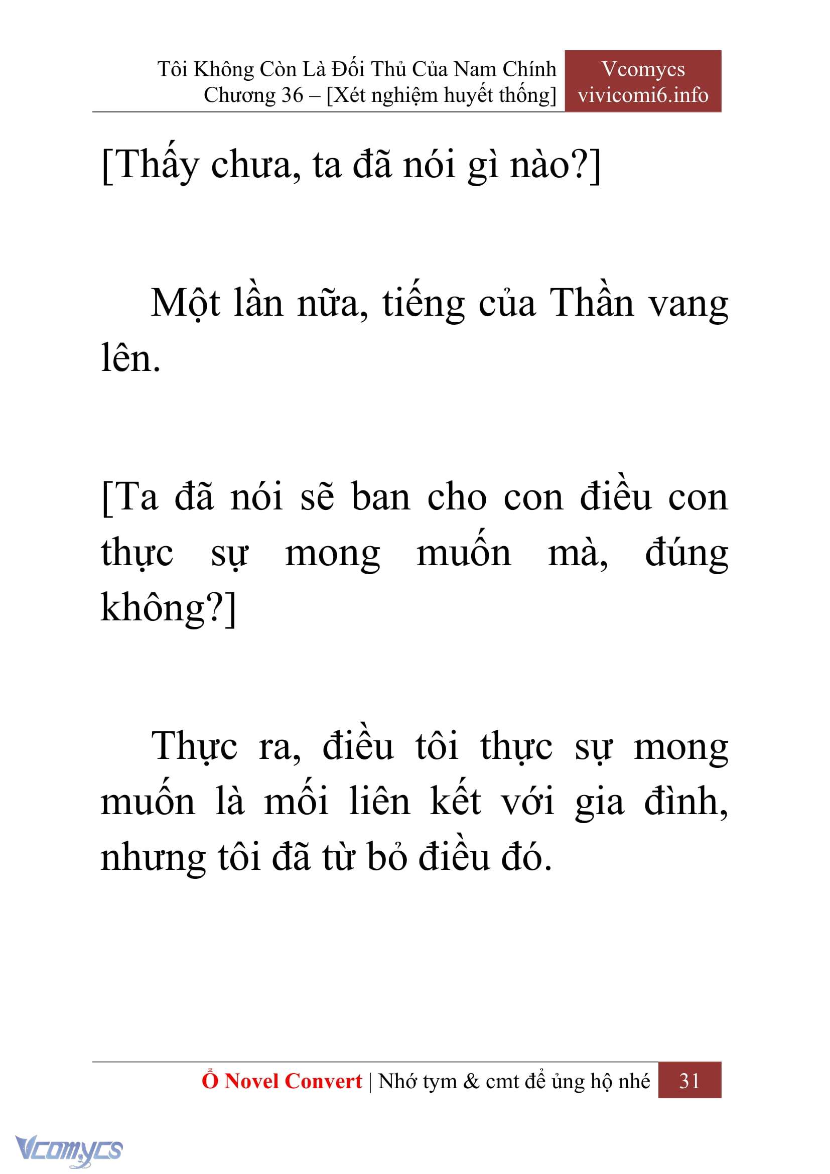 [Novel] Tôi Không Còn Là Đối Thủ Của Nam Chính Chap 36 - Trang 2