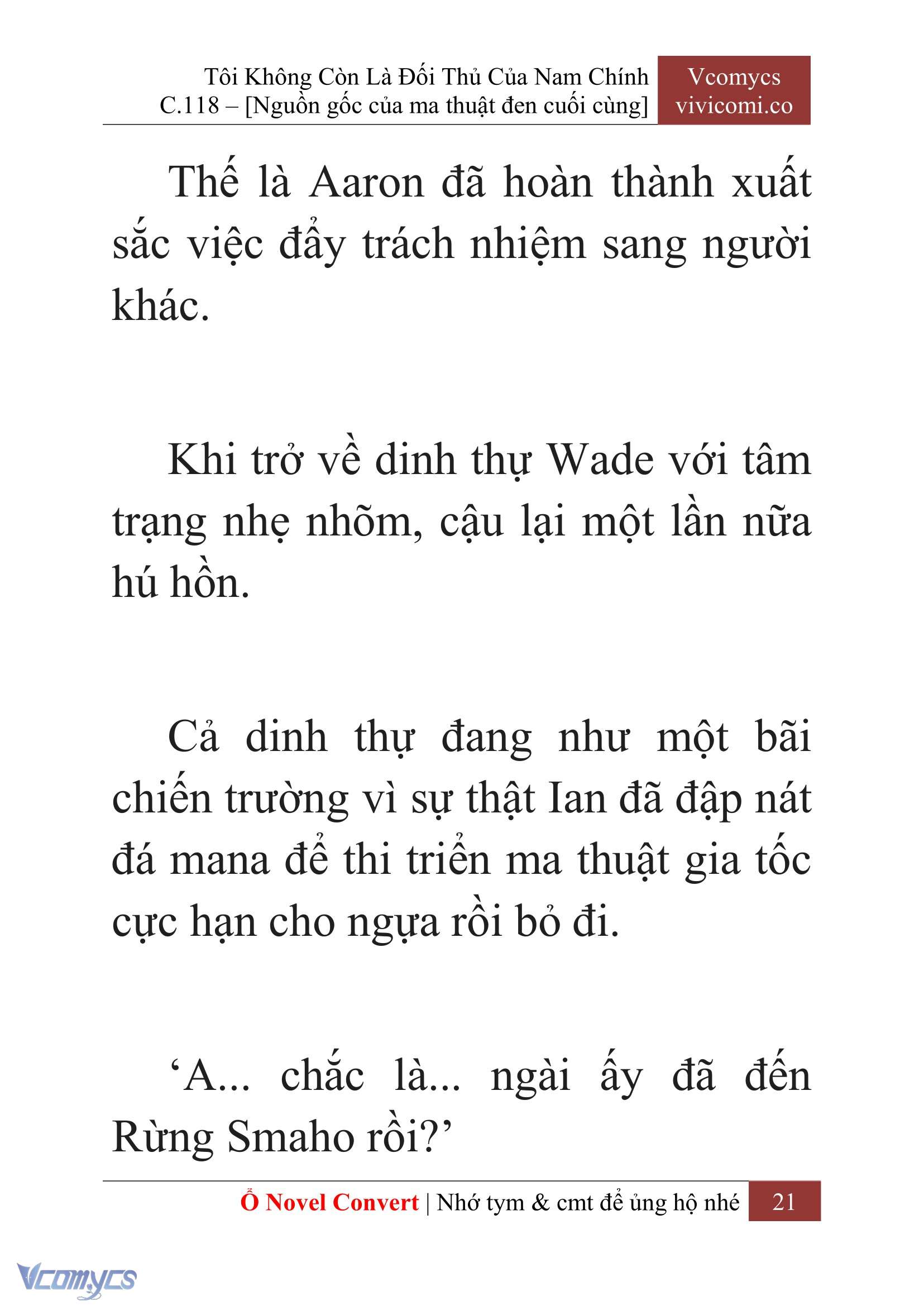 [Novel] Tôi Không Còn Là Đối Thủ Của Nam Chính Chap 118 - Trang 2